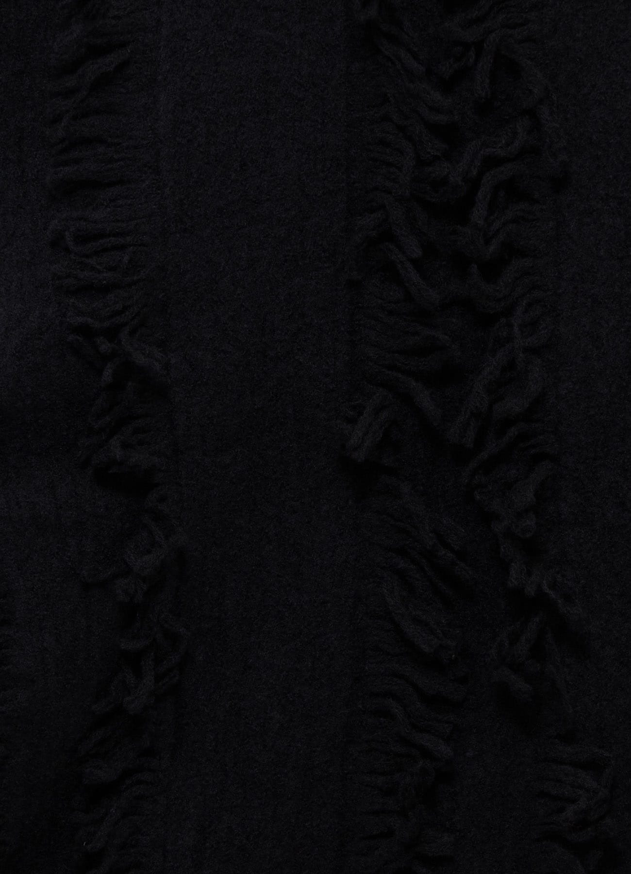 WOOL SATIN-WEAVE CUT STOLE