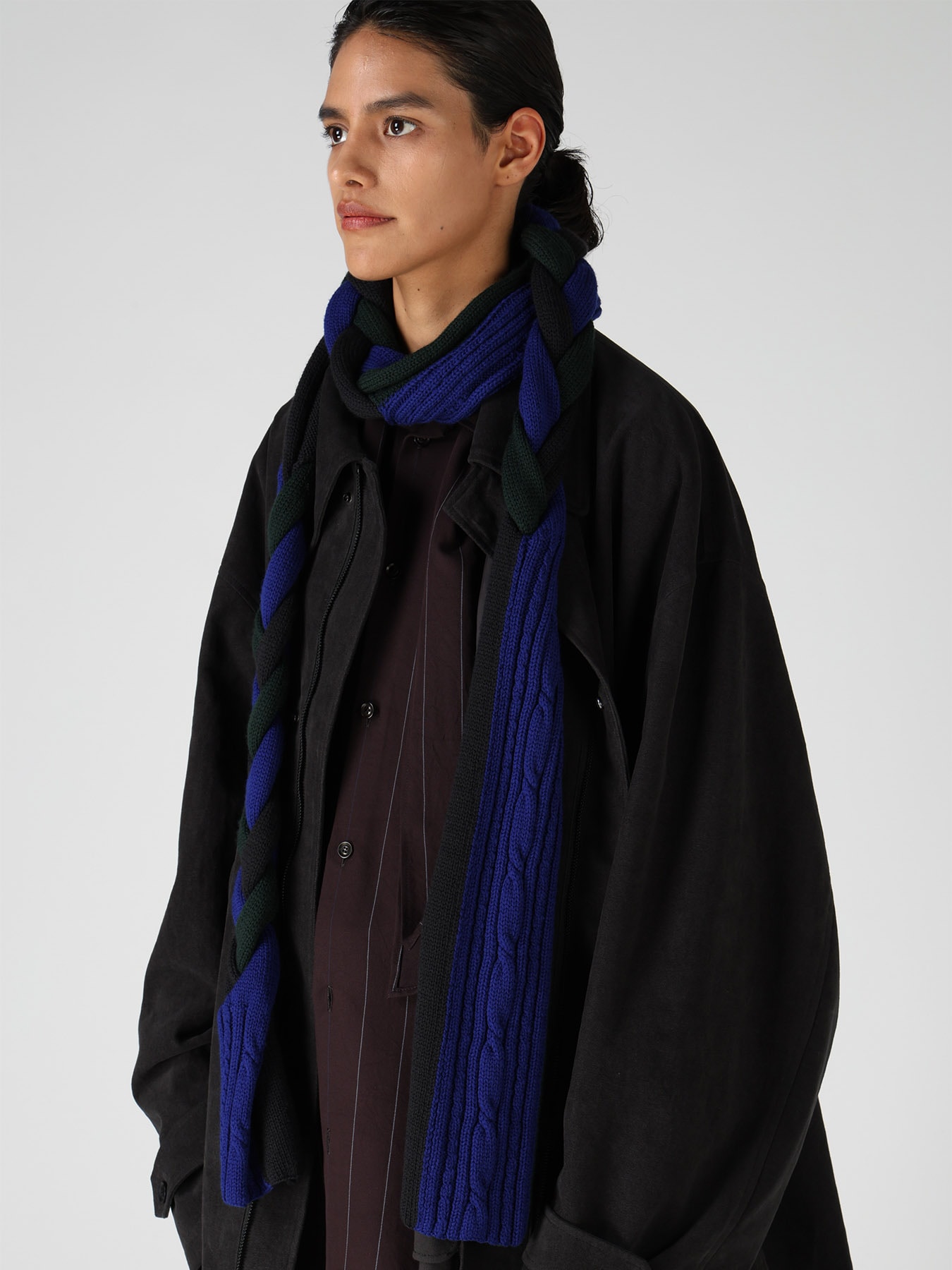 WOOL BRAIDED SCARF