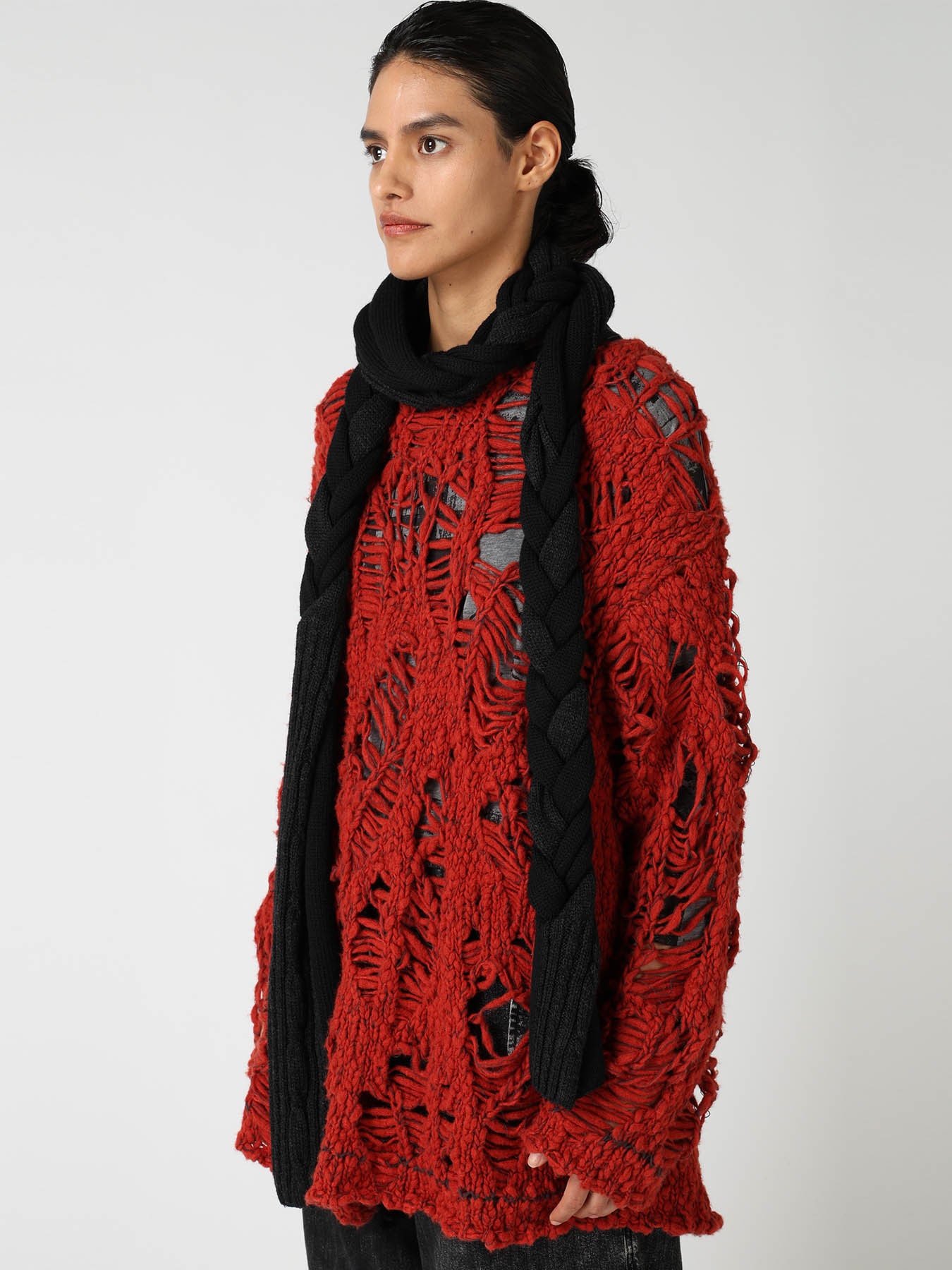 WOOL BRAIDED SCARF