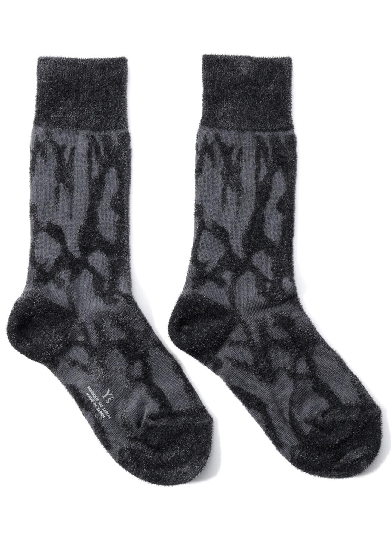 SMOKE PATTERN JACQUARD CHENILLE SOCKS