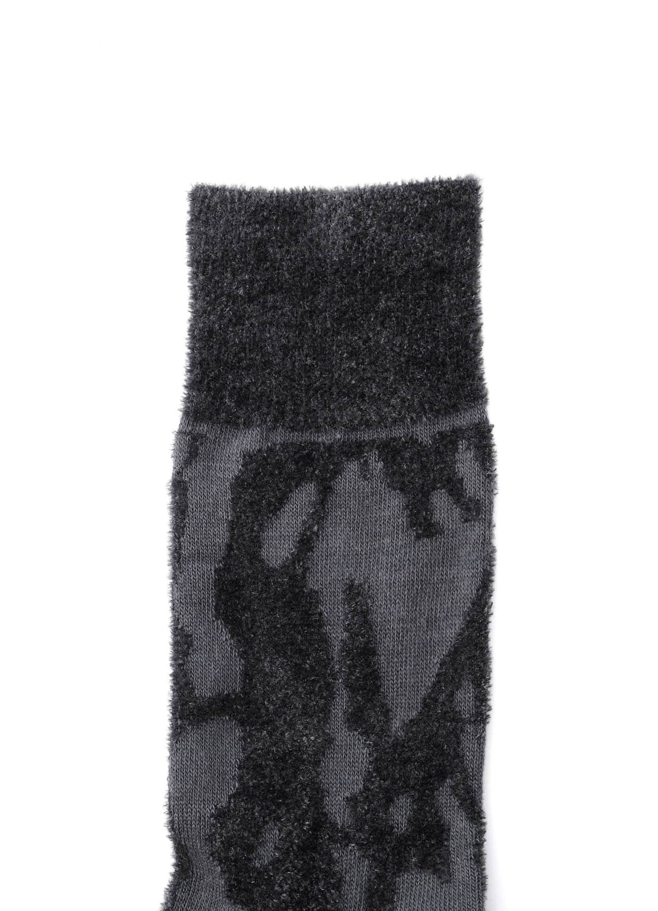 SMOKE PATTERN JACQUARD CHENILLE SOCKS