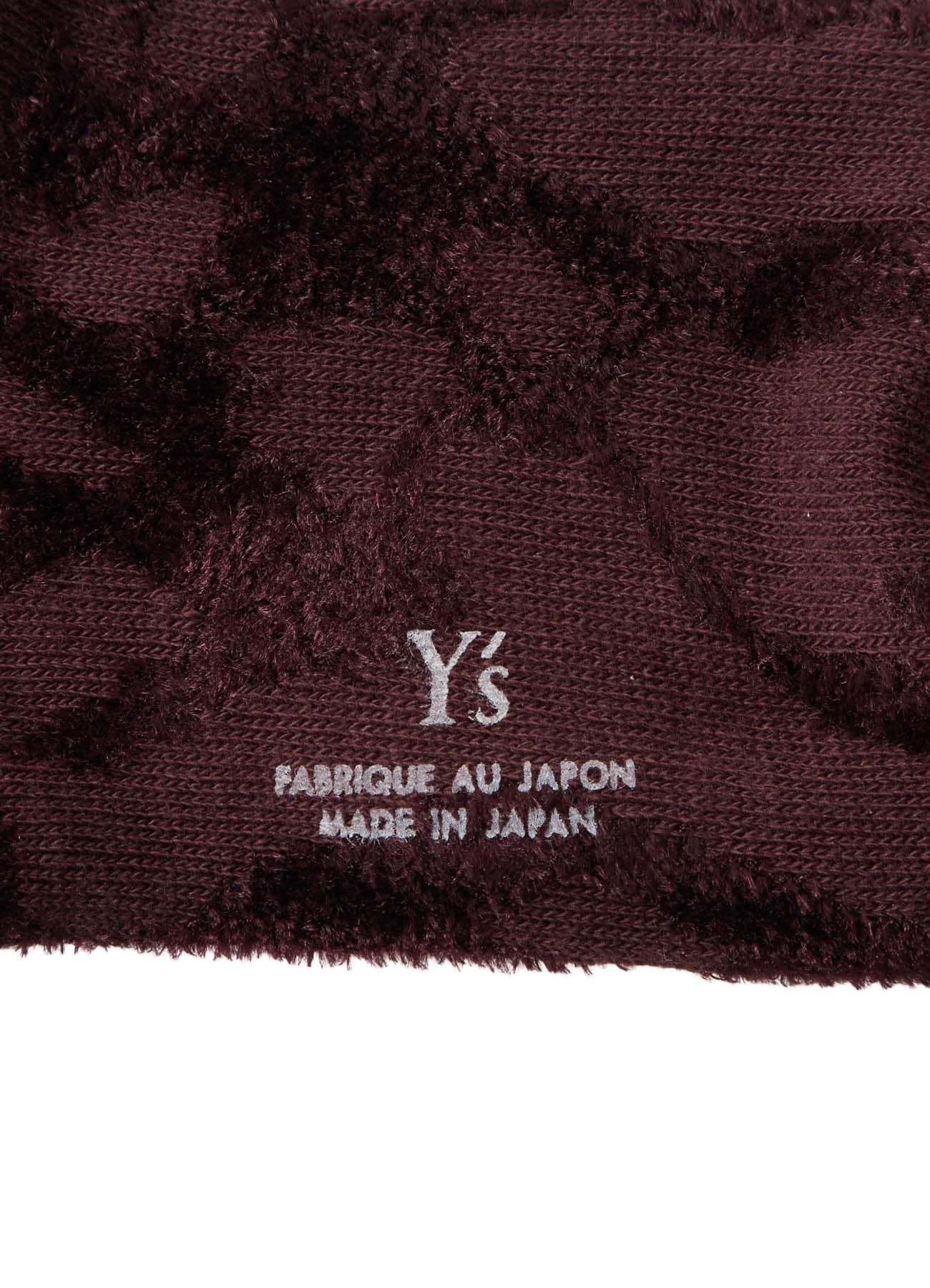 SMOKE PATTERN JACQUARD CHENILLE SOCKS