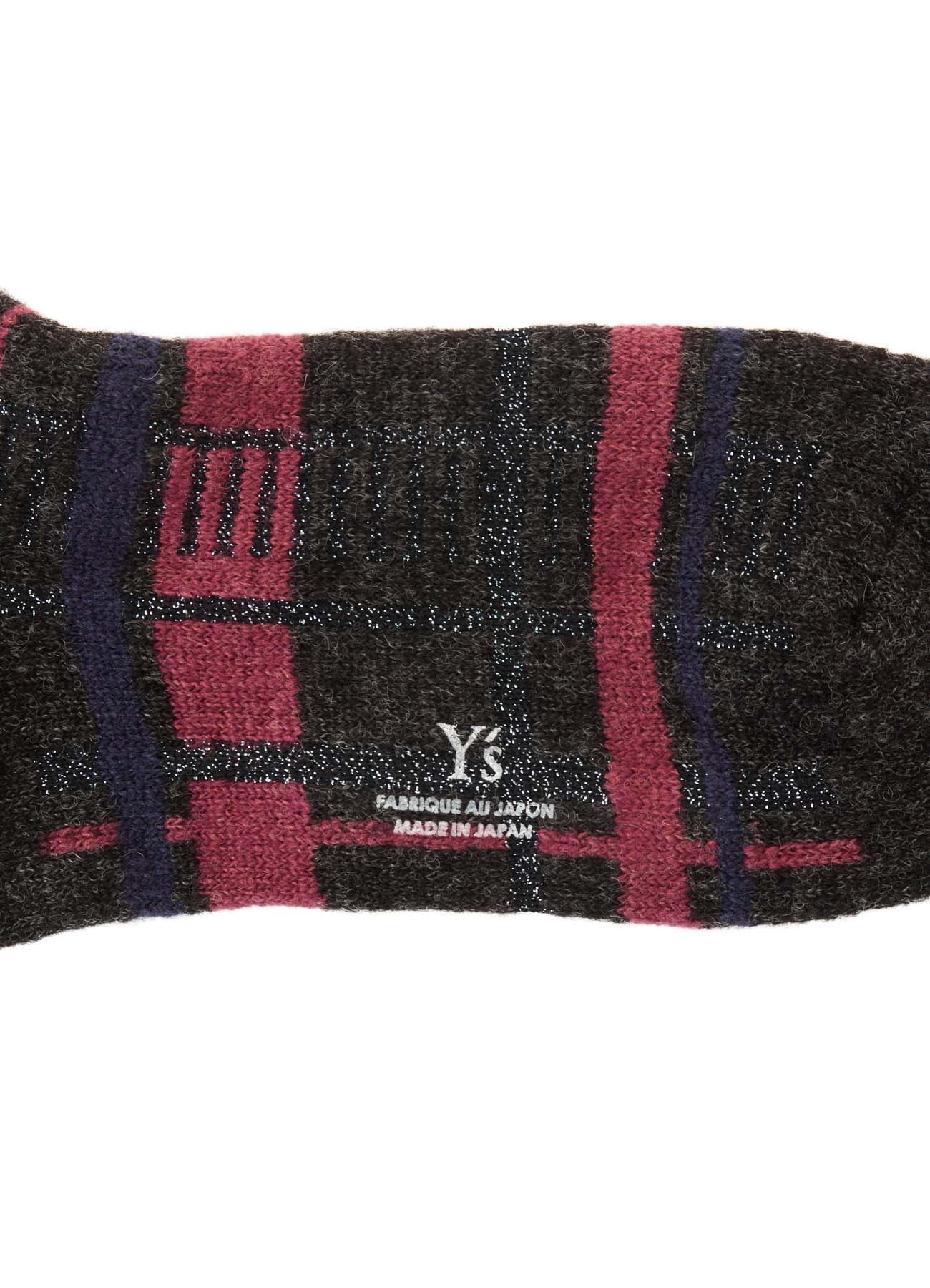 PLAID JACQUARD SOCKS