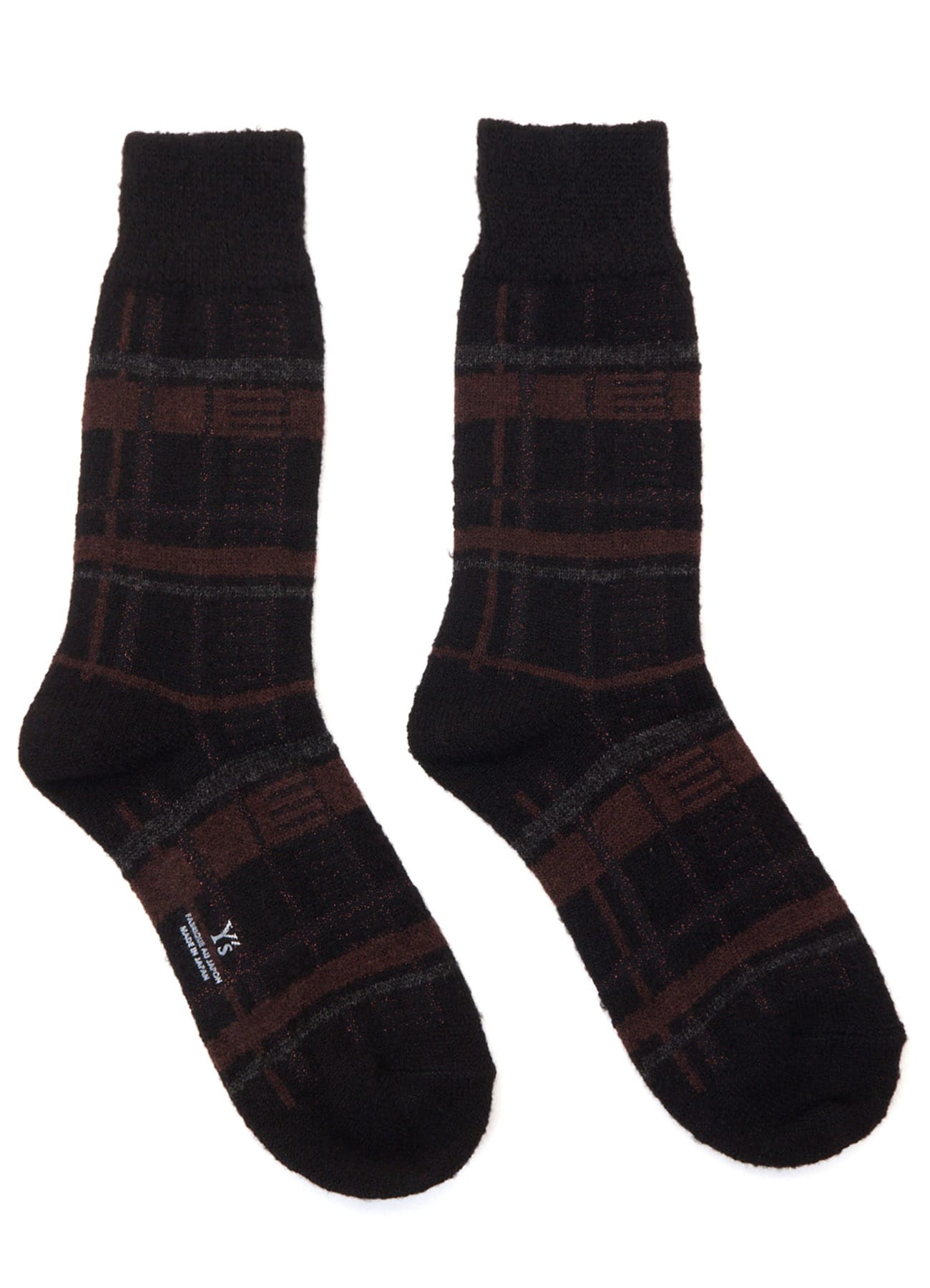 PLAID JACQUARD SOCKS