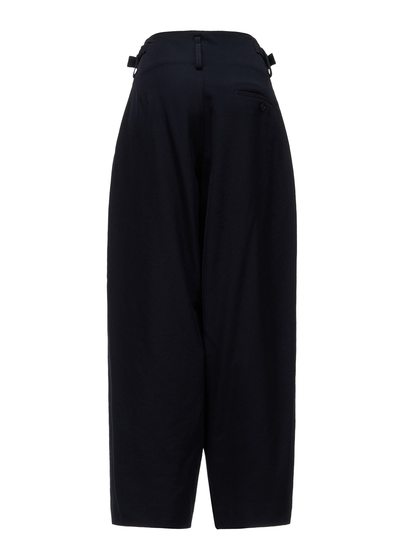 WOOL GABARDINE 2-TUCK WIDE PANTS