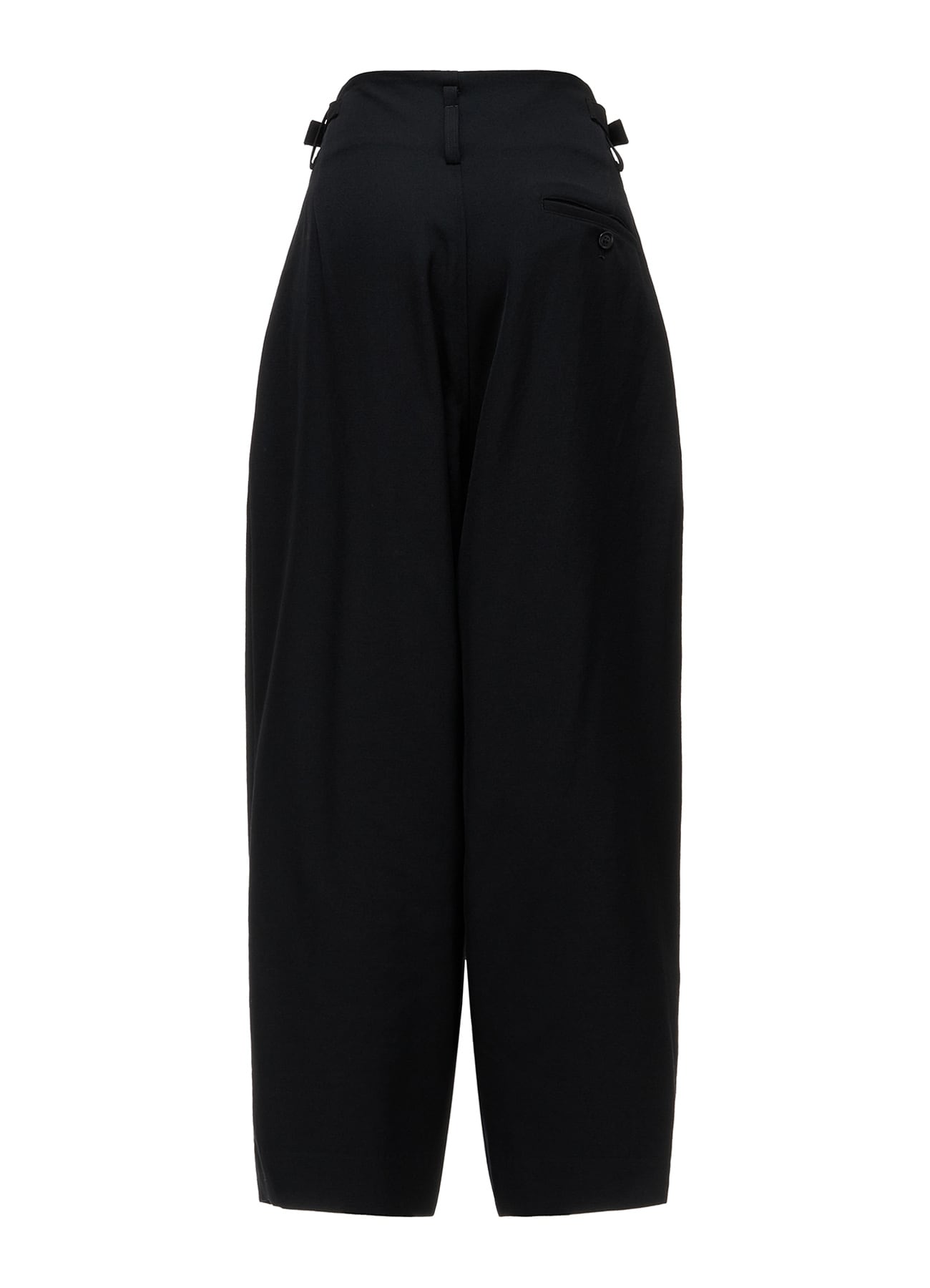 WOOL GABARDINE 2-TUCK WIDE PANTS