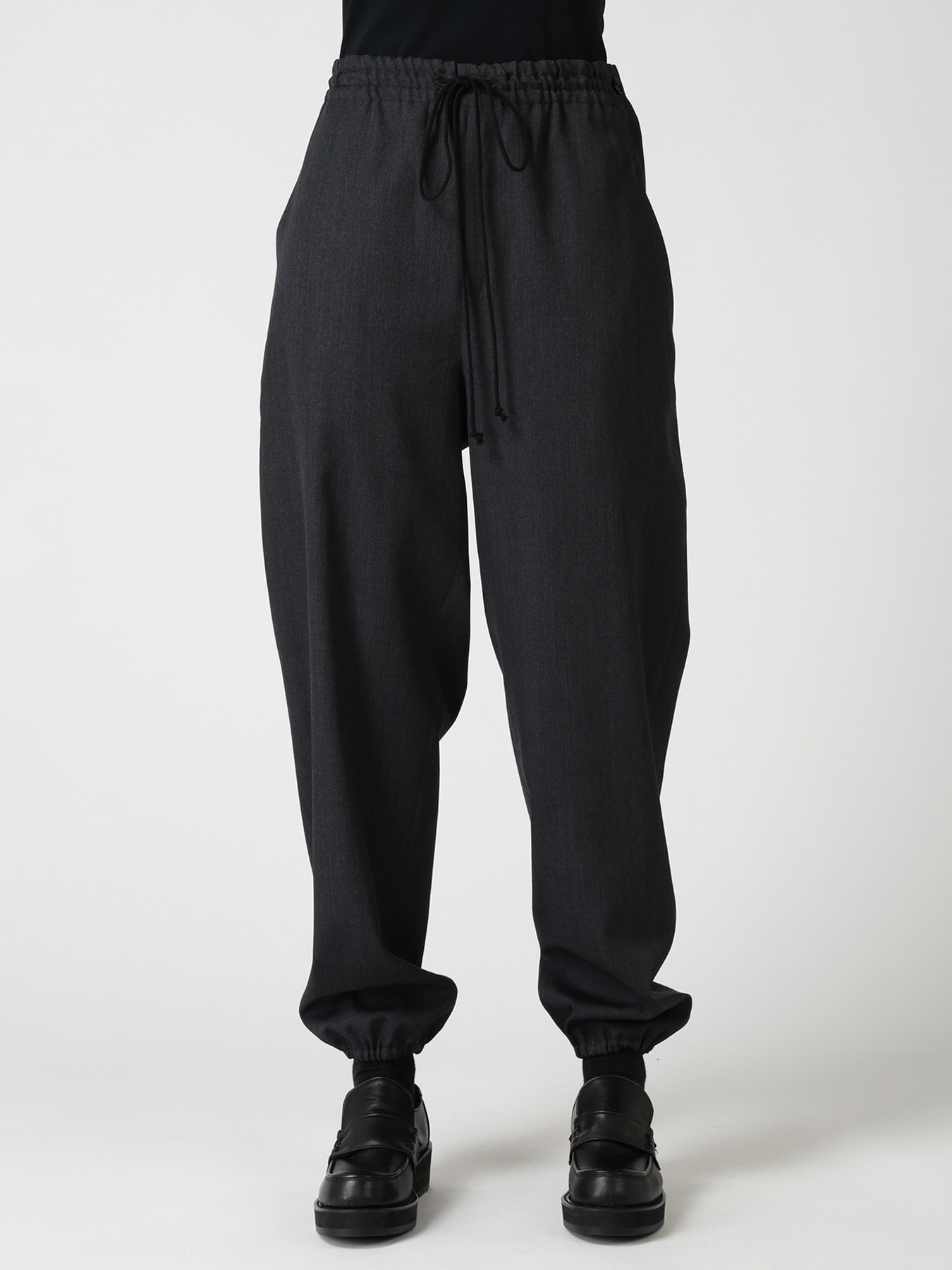WOOL GABARDINE JOGGER PANTS