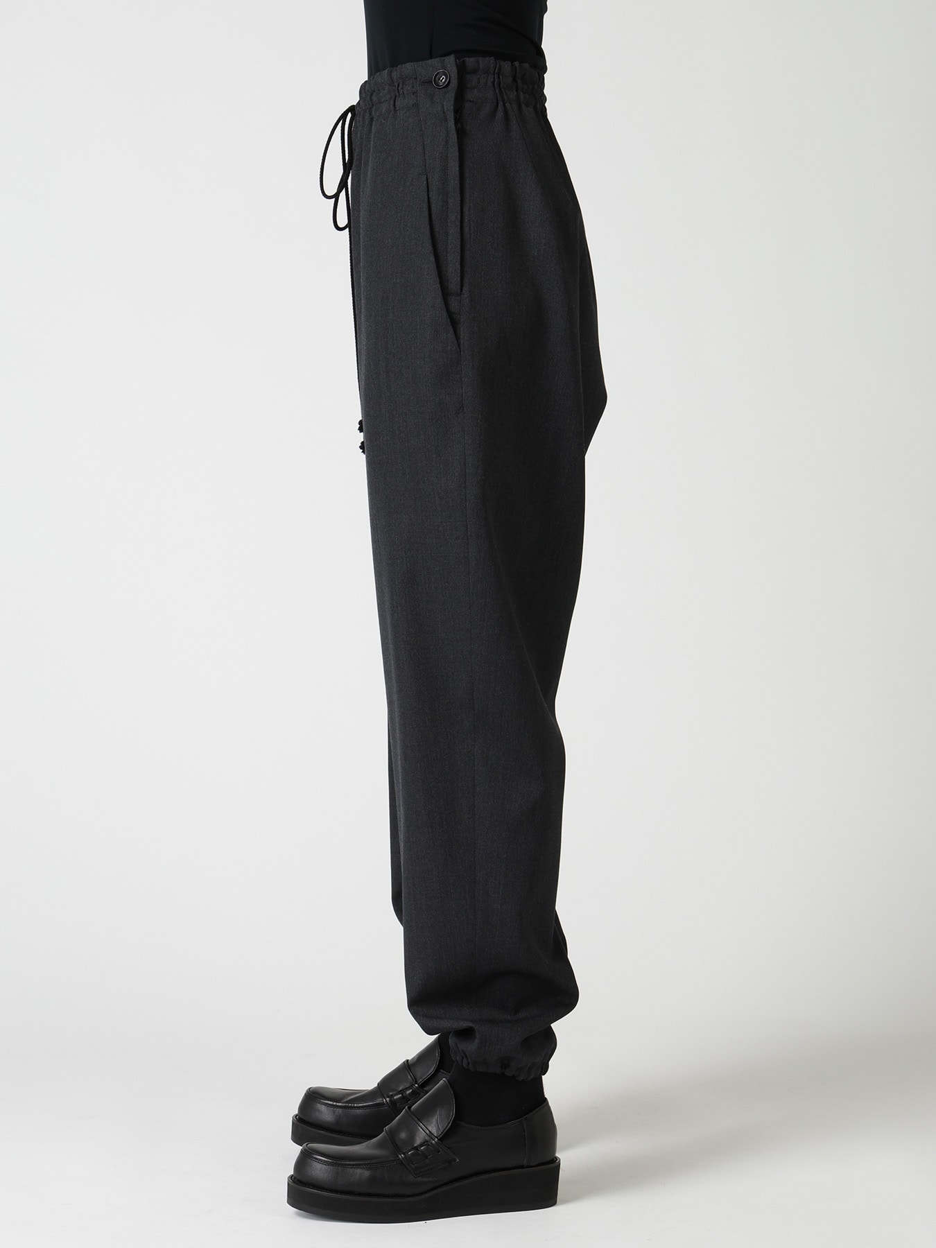WOOL GABARDINE JOGGER PANTS