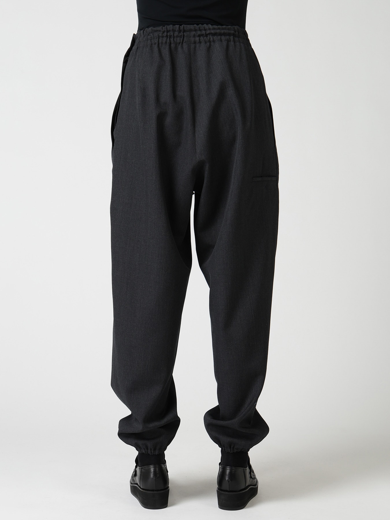WOOL GABARDINE JOGGER PANTS