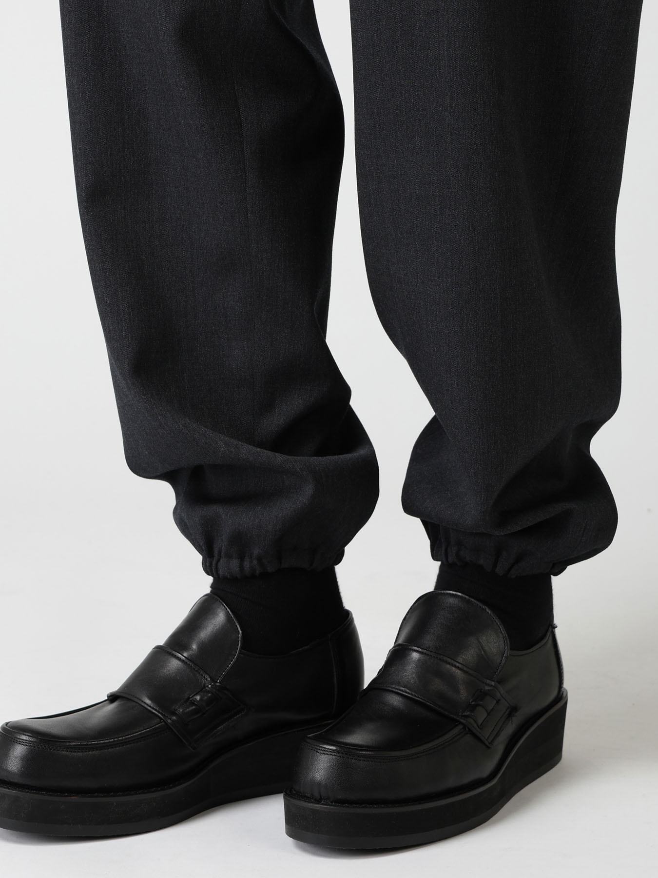 WOOL GABARDINE JOGGER PANTS
