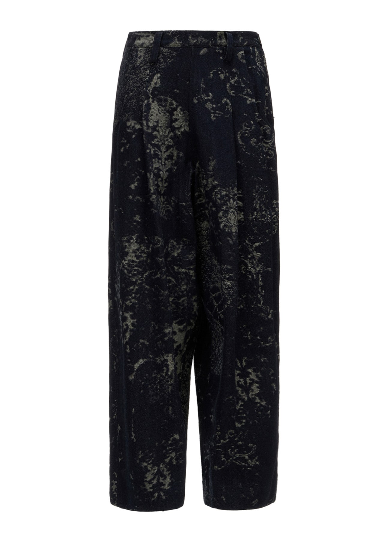DENIM JACQUARD SIDE OPEN PANTS