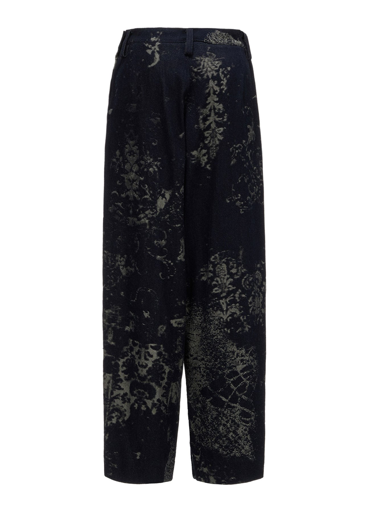 DENIM JACQUARD SIDE OPEN PANTS