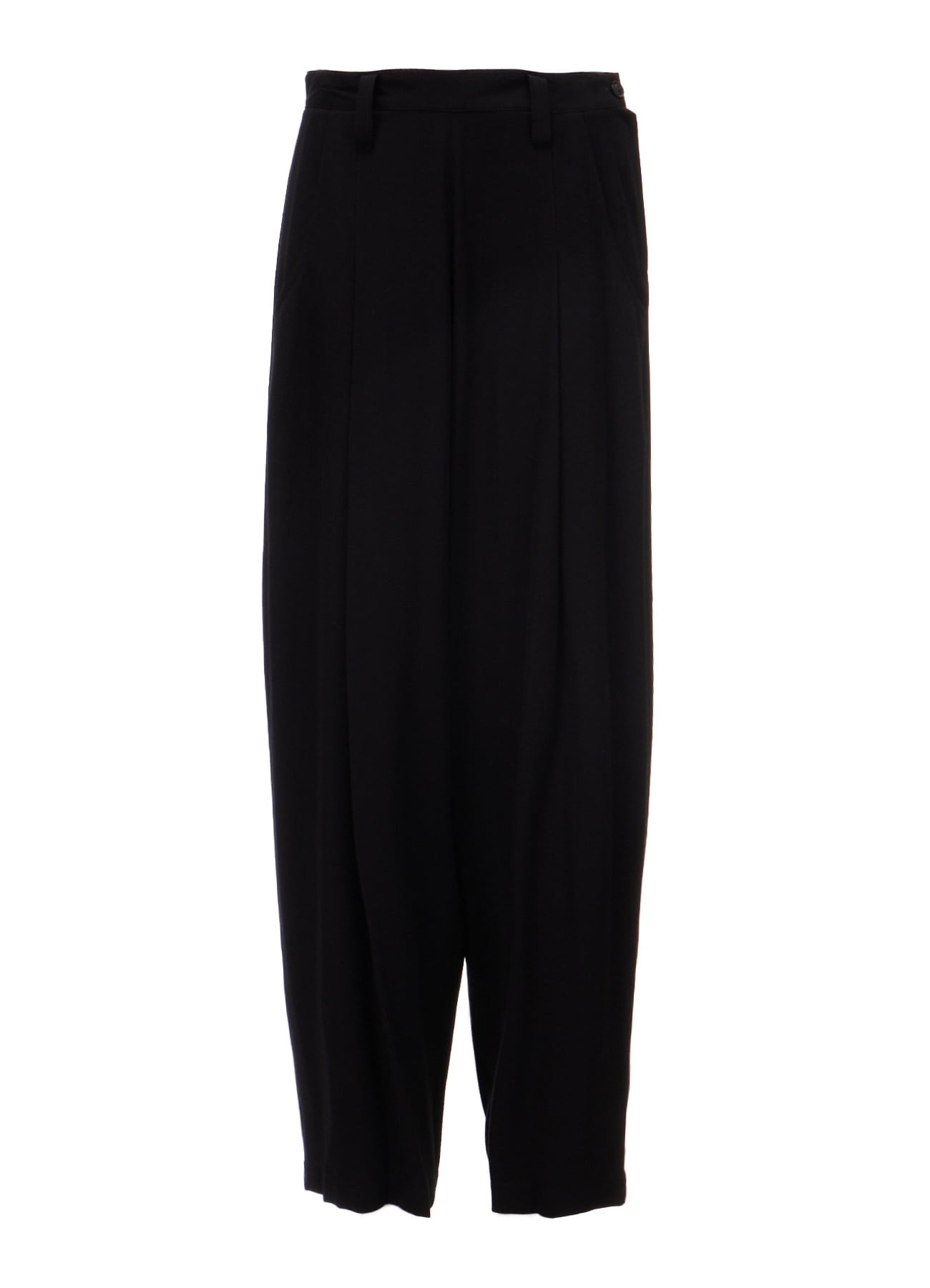VISCOSE/TRIACETATE BLEND FRONT TUCK SIDE OPEN PANTS