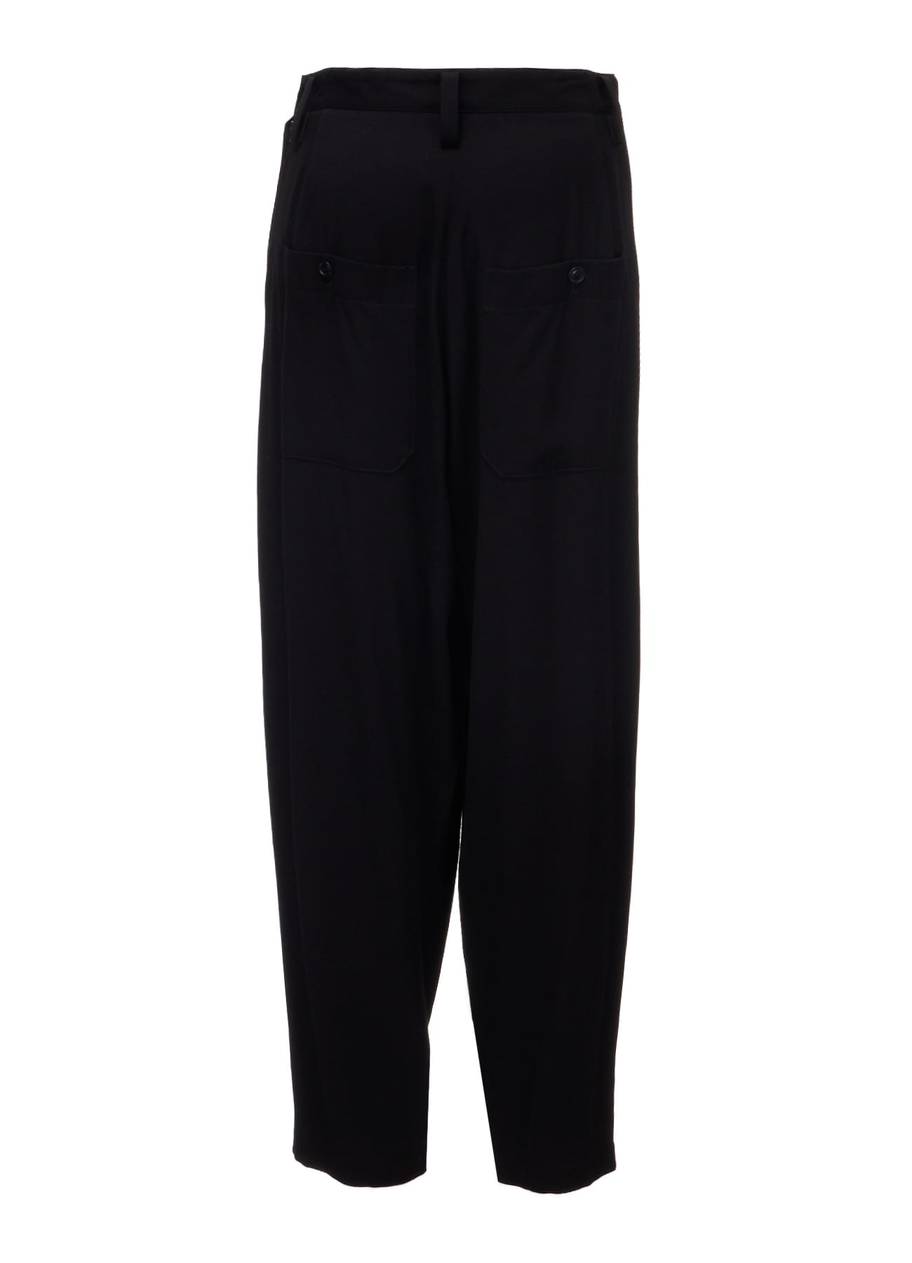 VISCOSE/TRIACETATE BLEND FRONT TUCK SIDE OPEN PANTS