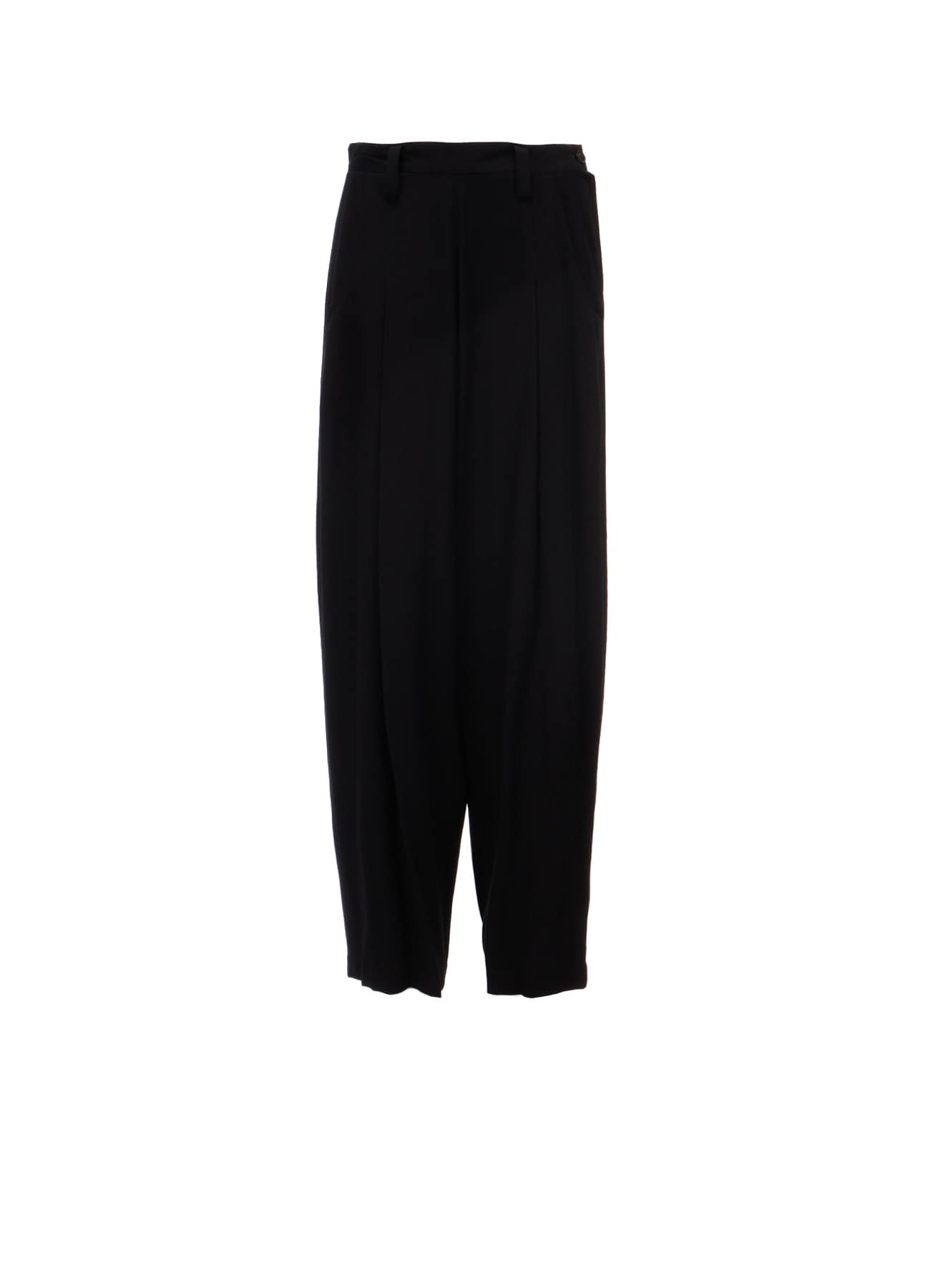 VISCOSE/TRIACETATE BLEND FRONT TUCK SIDE OPEN PANTS