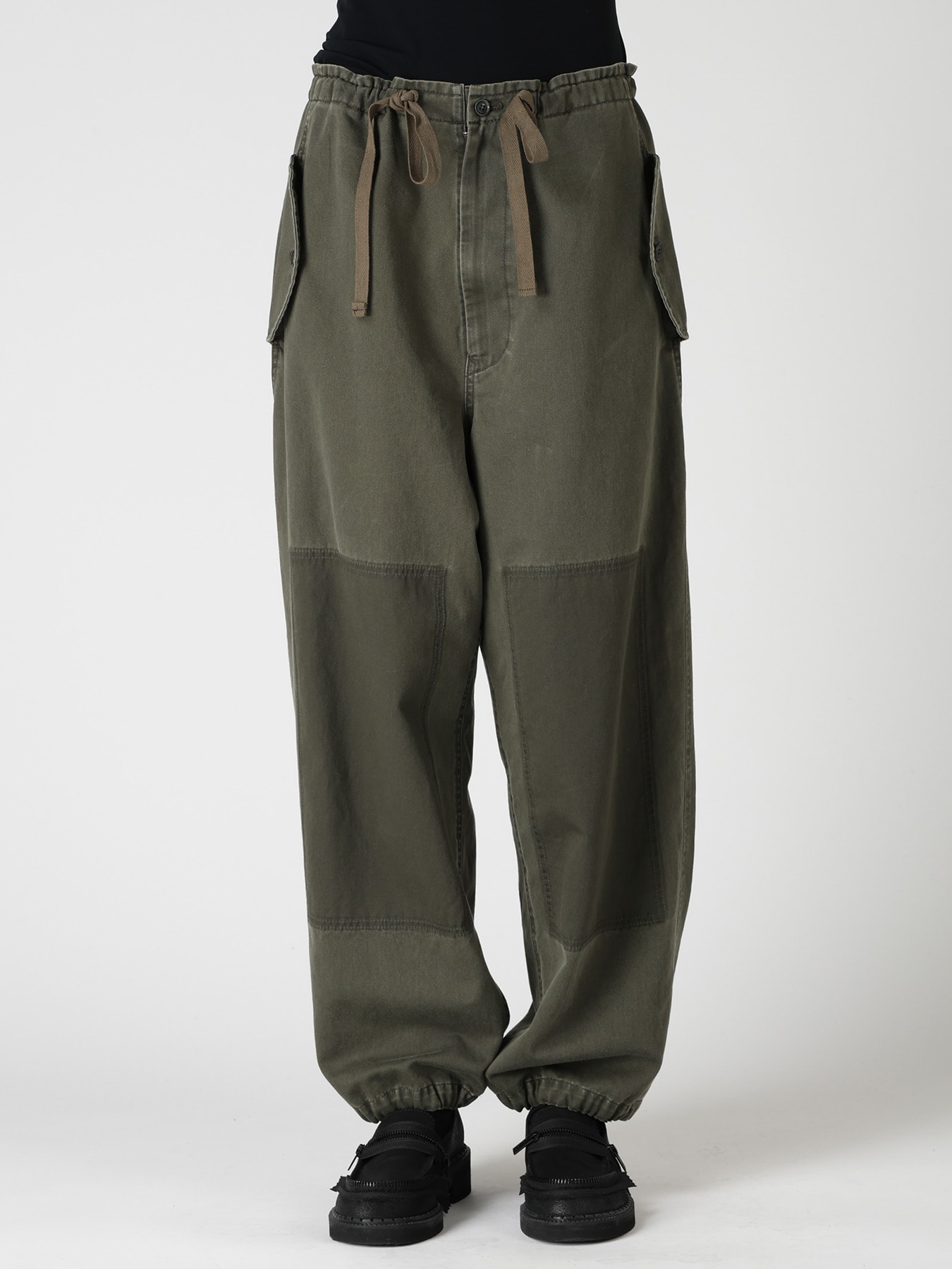 COTTON CHINO CLOTH STRING PANTS