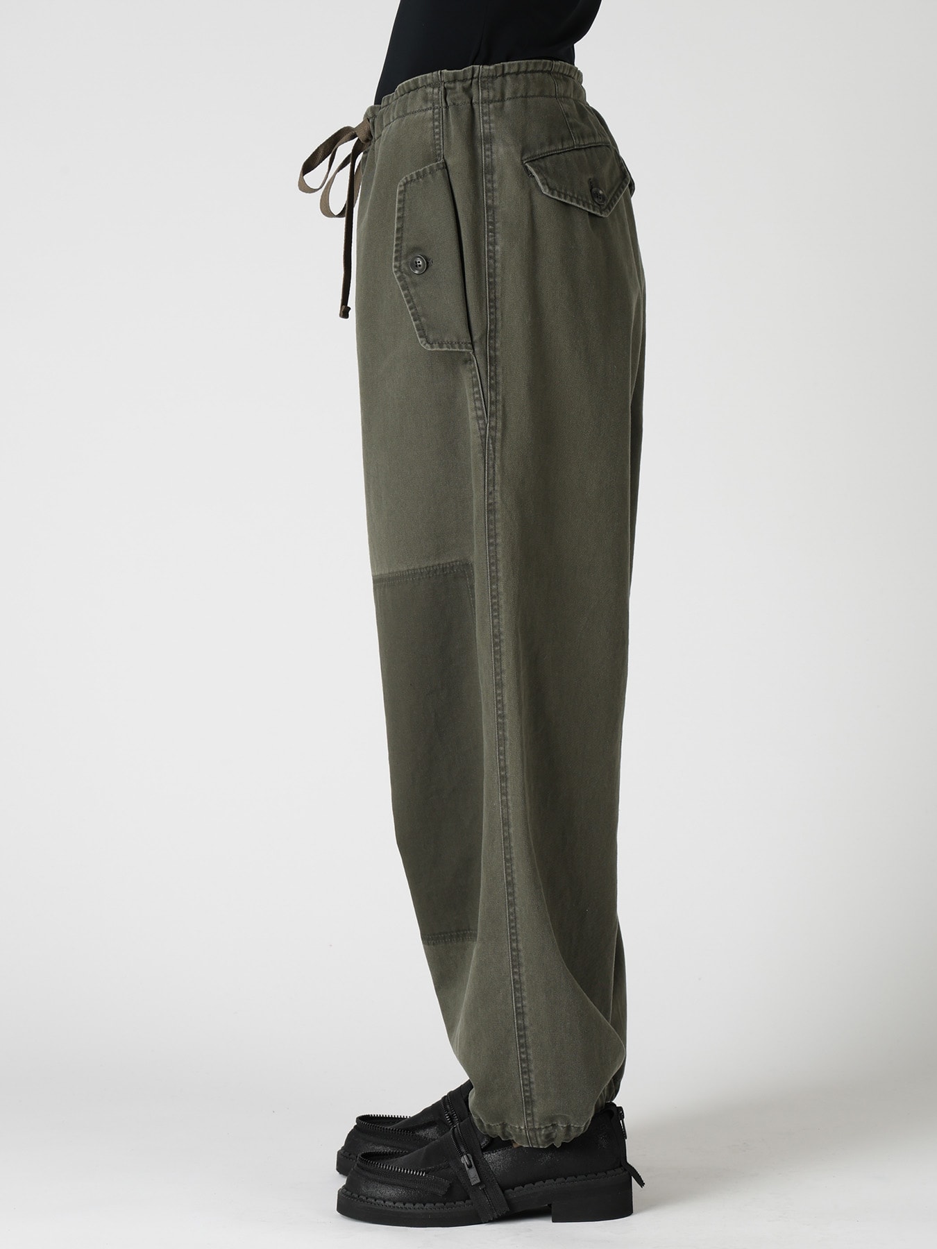 COTTON CHINO CLOTH STRING PANTS