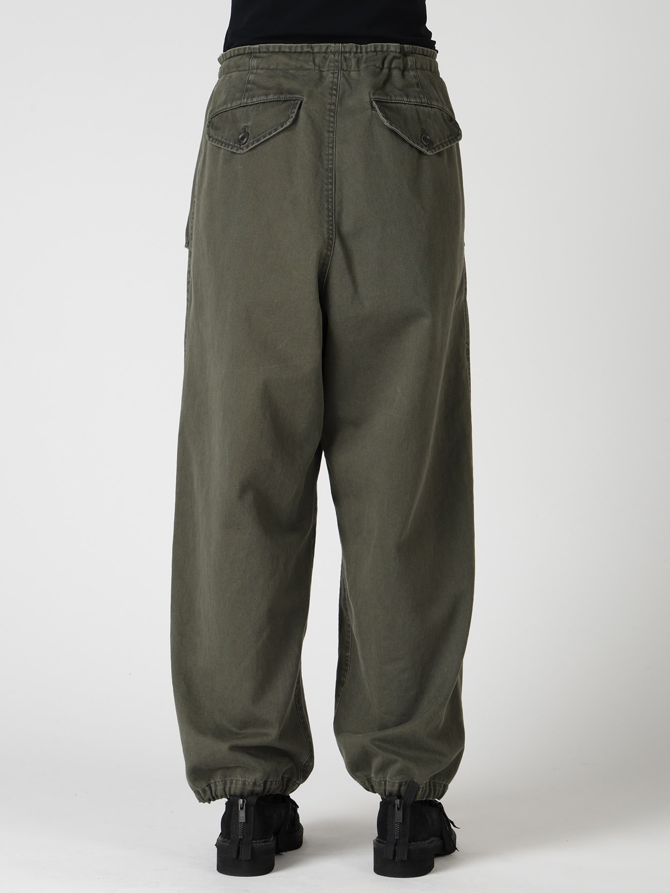 COTTON CHINO CLOTH STRING PANTS