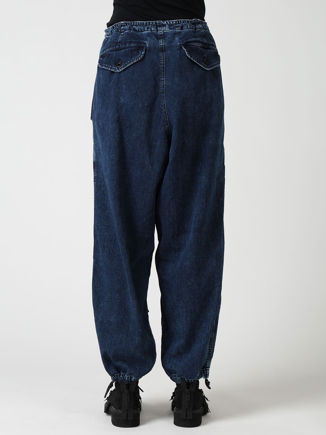 8OZ DENIM CHEMICAL WASH 4 POCKET STRING PANTS