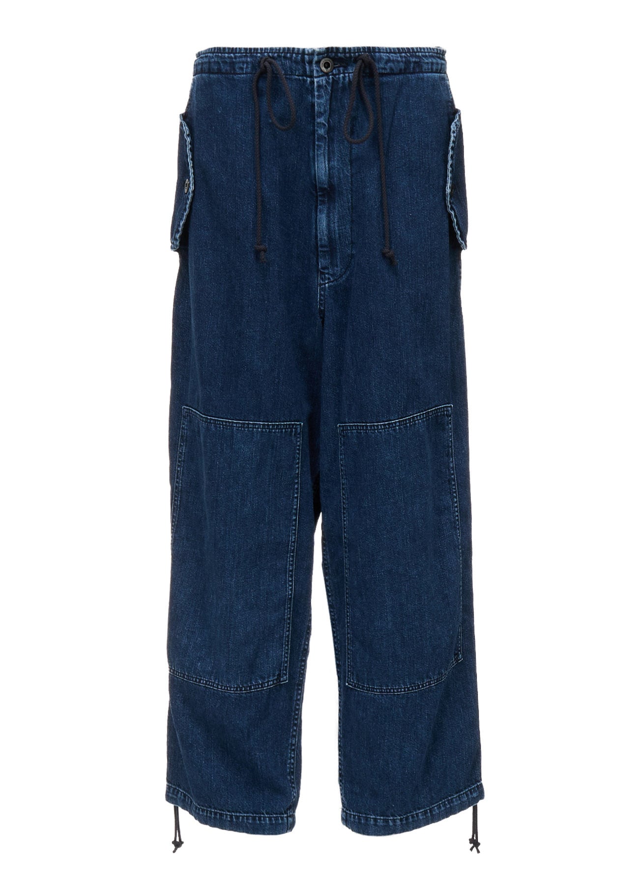 8OZ DENIM CHEMICAL WASH 4 POCKET STRING PANTS