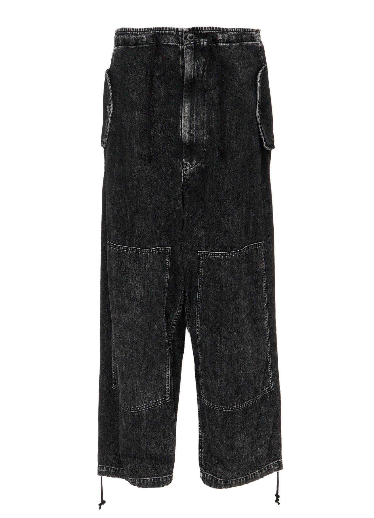 8OZ DENIM CHEMICAL WASH 4 POCKET STRING PANTS