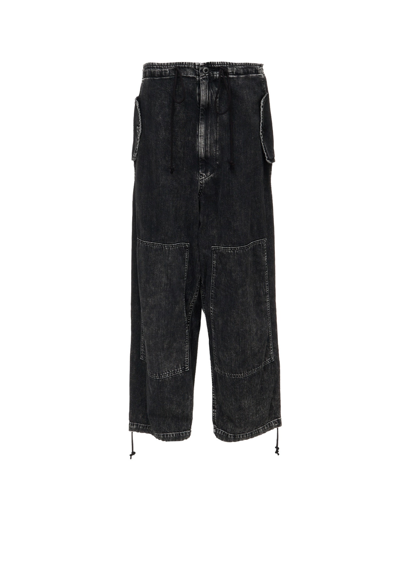 8OZ DENIM CHEMICAL WASH 4 POCKET STRING PANTS