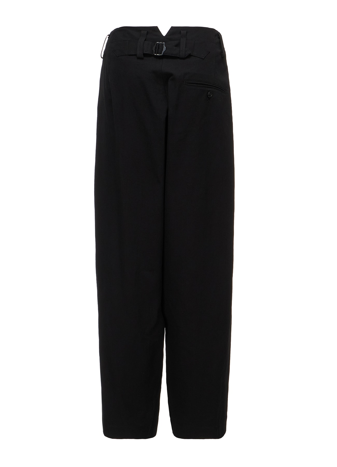 COTTON TWILL 2-TUCK WIDE PANTS
