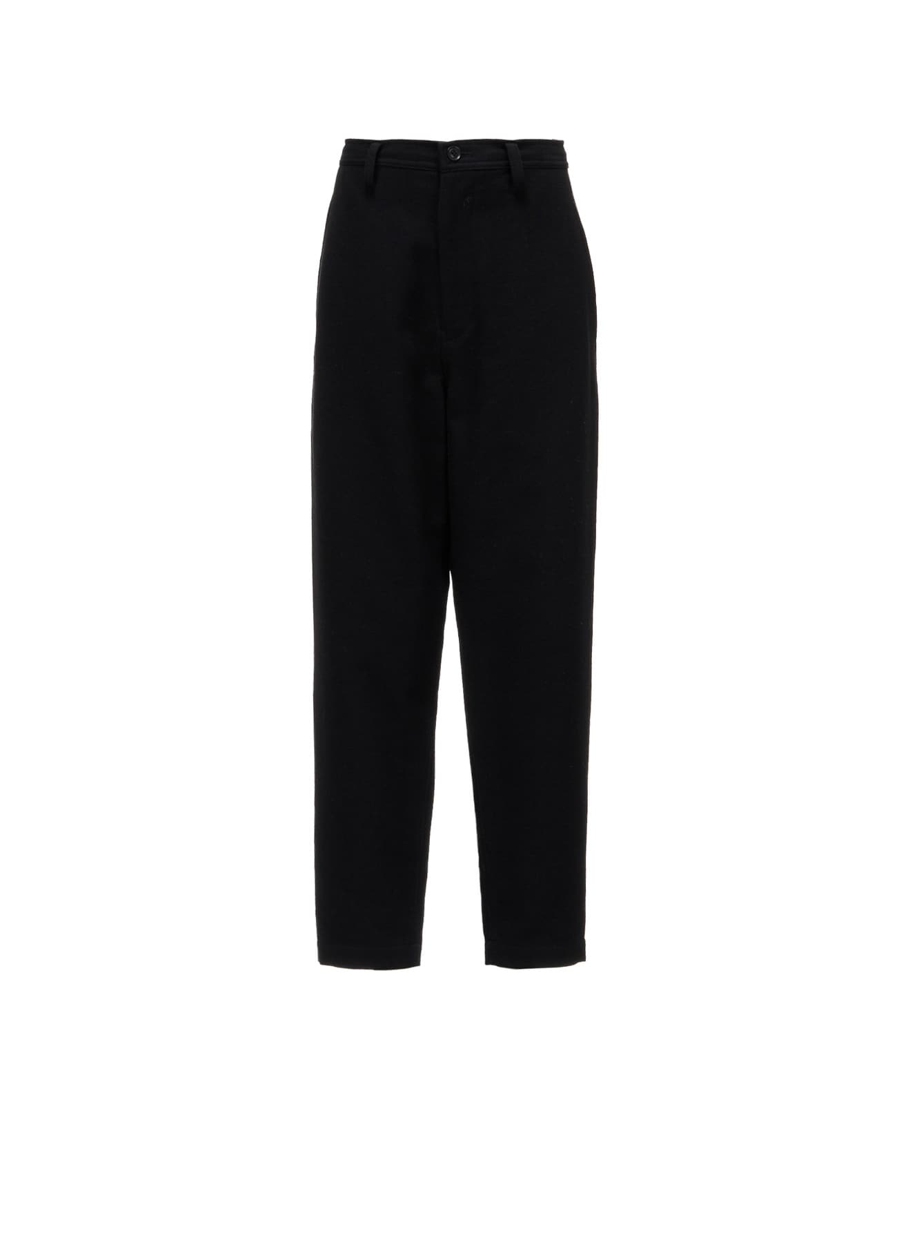 WOOL BLEND KERSEY FRINGE TAPERED PANTS