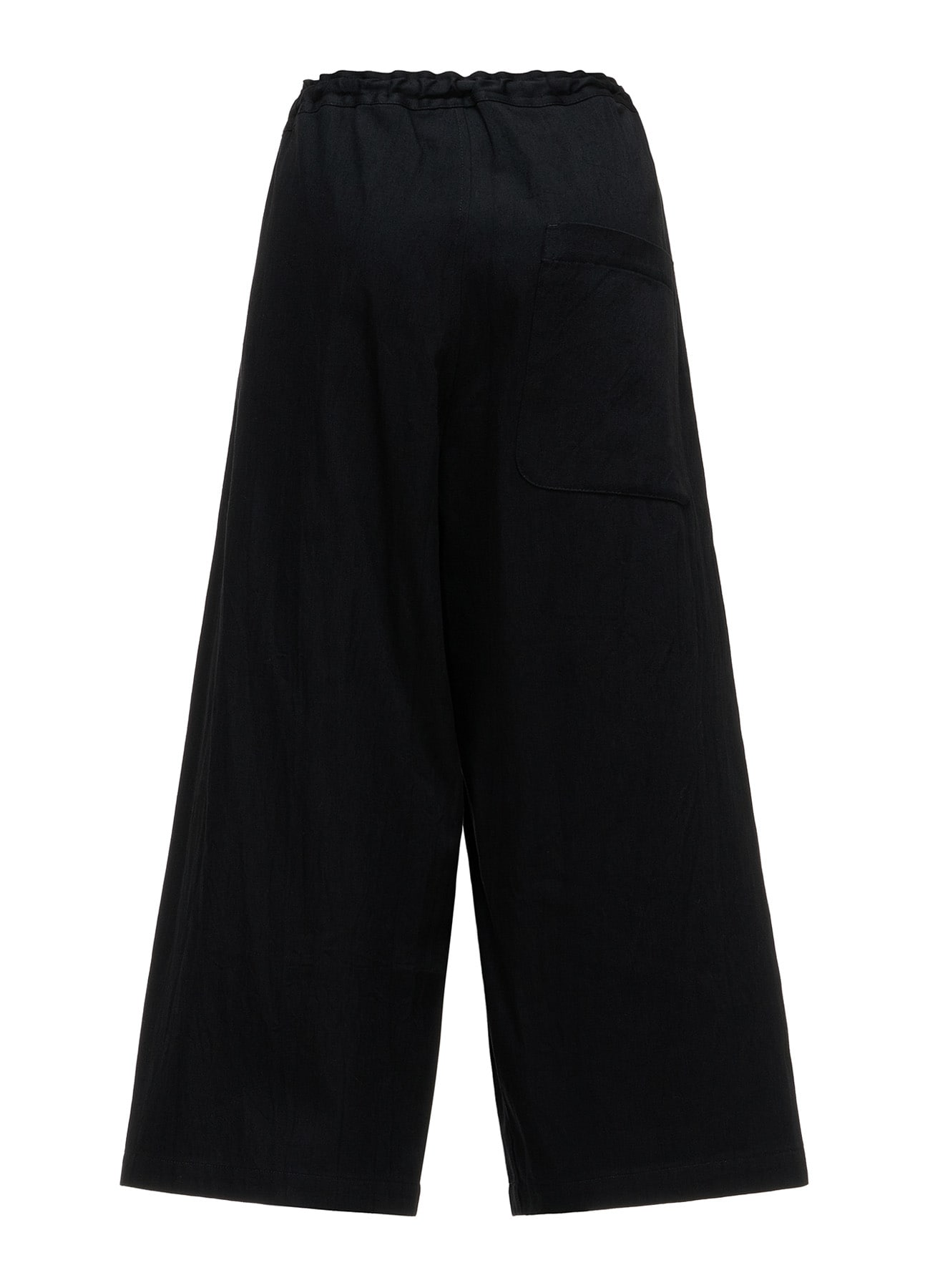 8OZ DENIM WASH FRONT TUCK WIDE PANTS