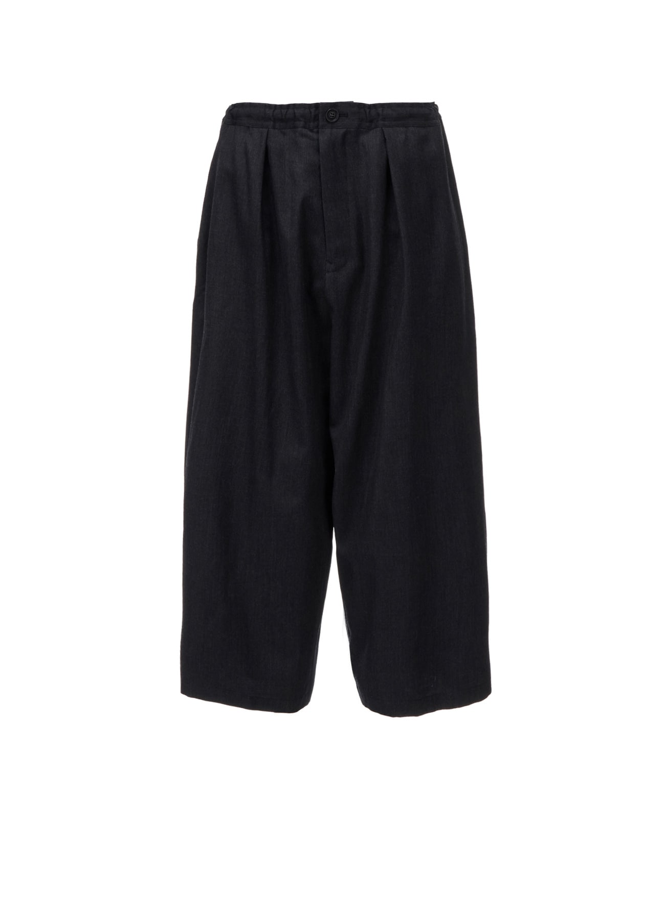 TA/PE CREPE DE CHINE FRONT TUCK WIDE PANTS(XS Black): Y's｜THE