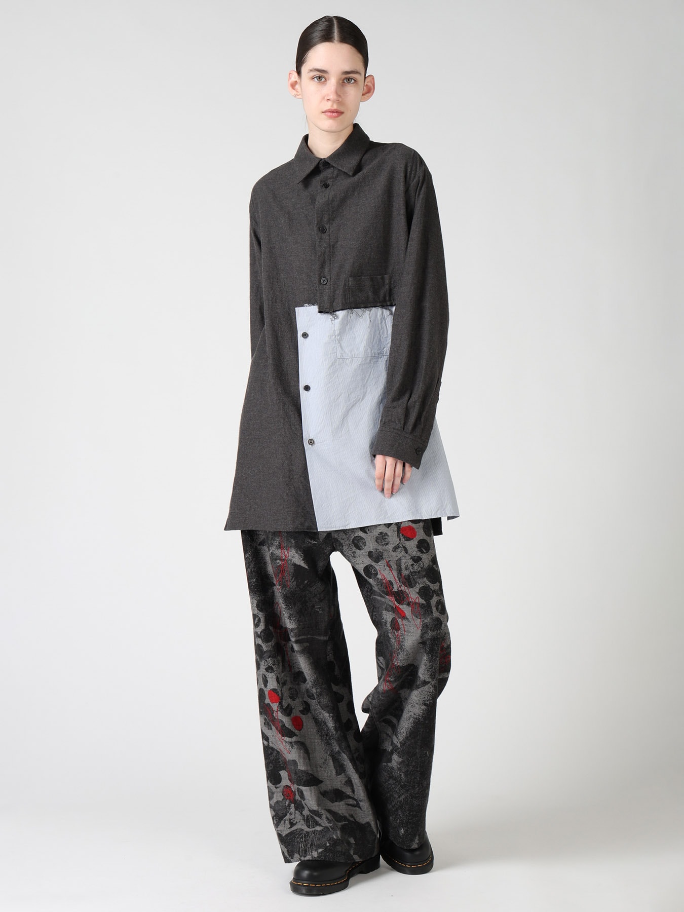 8OZ CRUNCH DOT PRINT LONG STRAIGHT PANTS