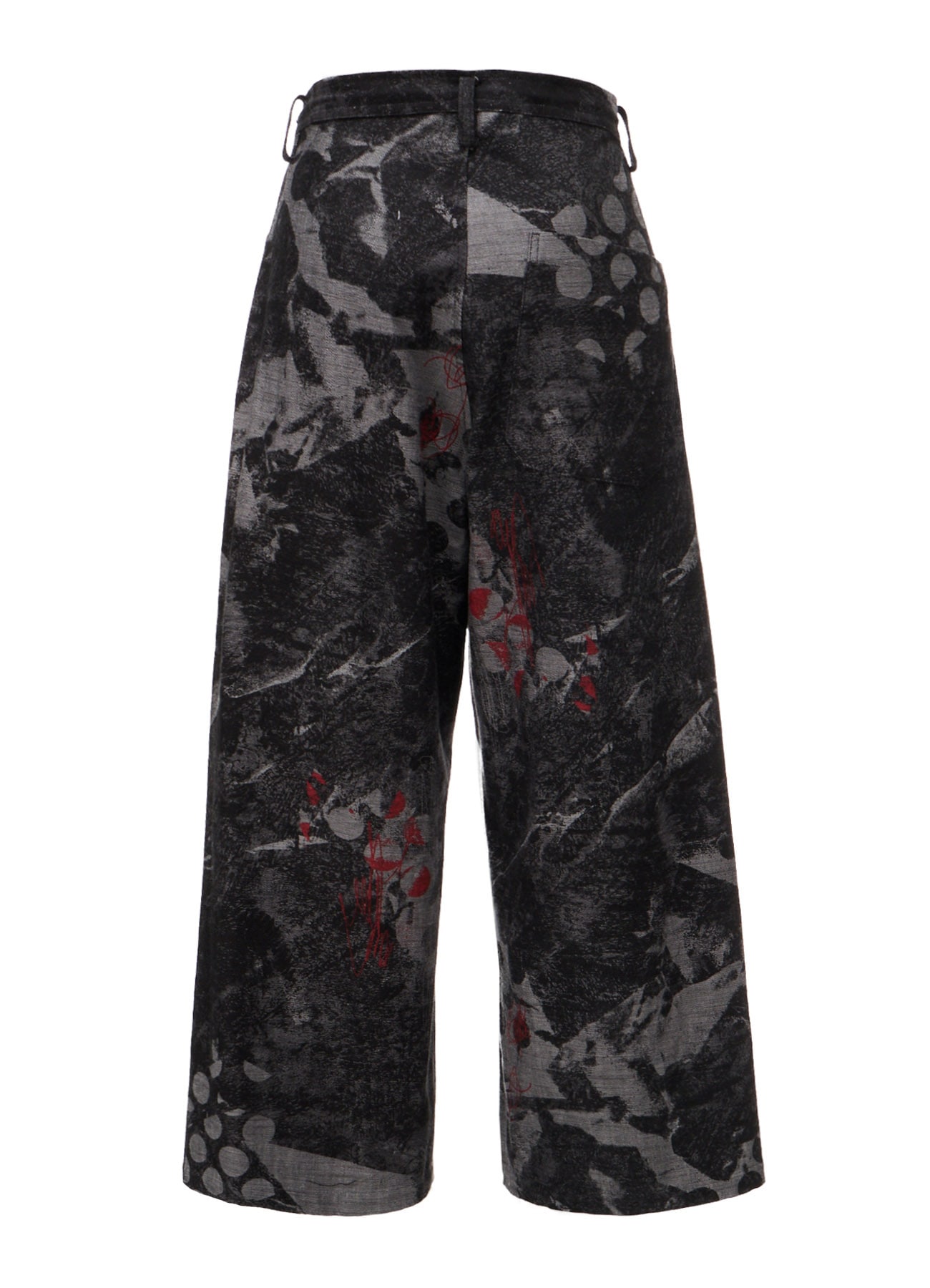 8OZ CRUNCH DOT PRINT LONG STRAIGHT PANTS