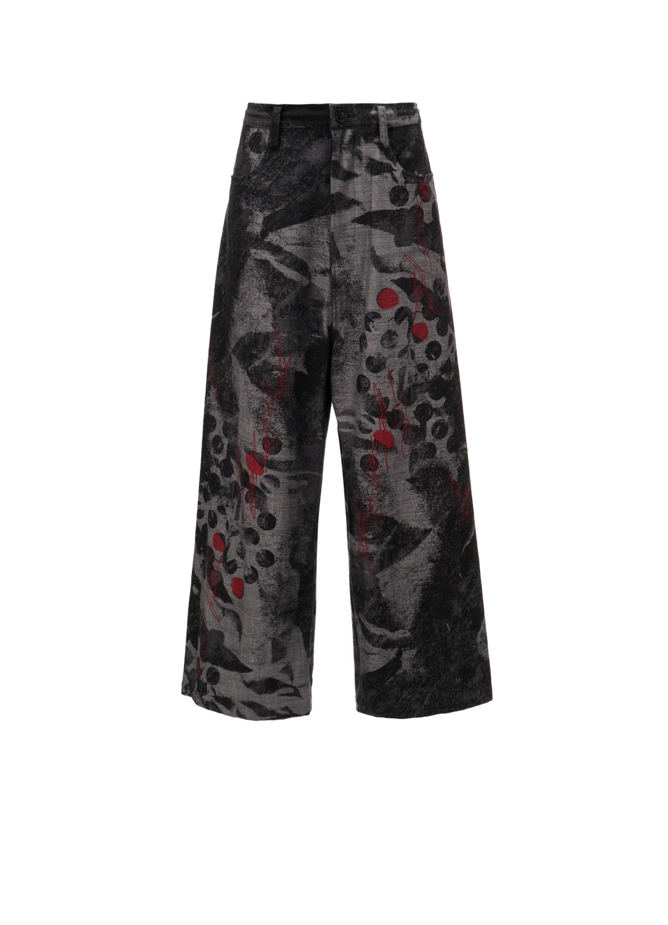 8OZ CRUNCH DOT PRINT LONG STRAIGHT PANTS