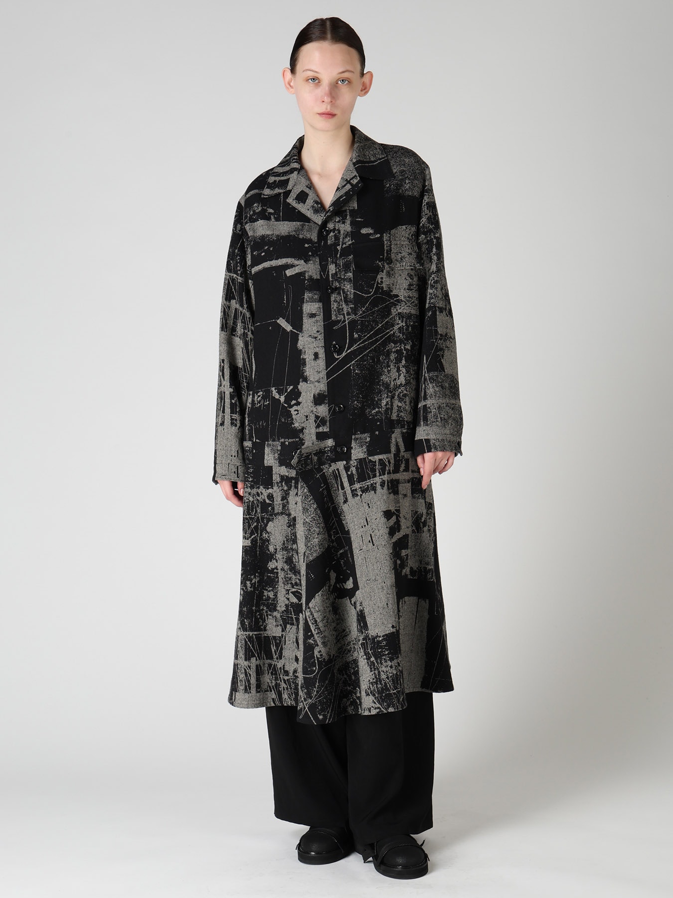 TA/PE CREPE DE CHINE LONG STRAIGHT PANTS