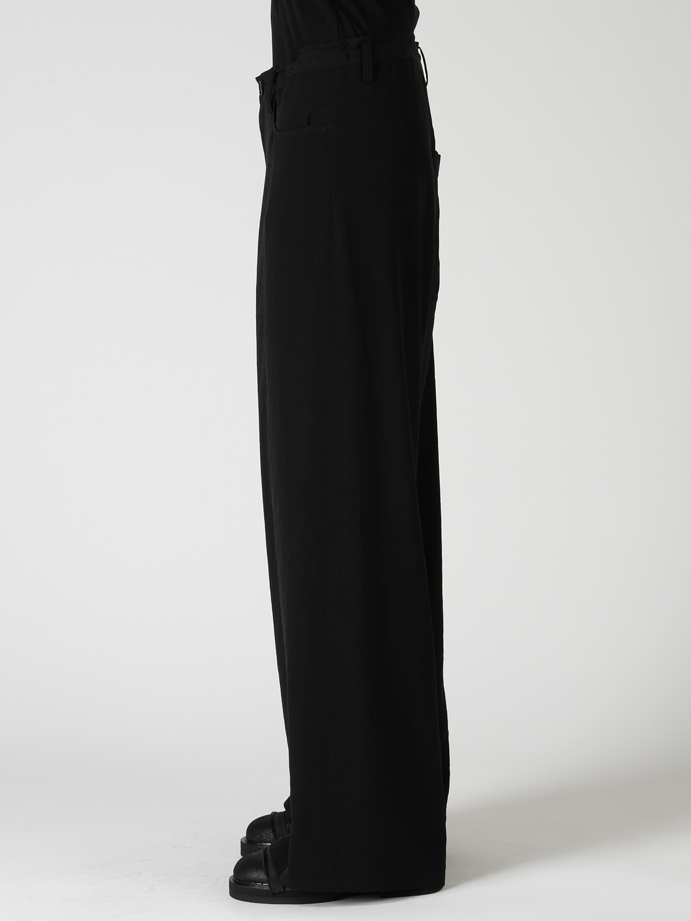 TA/PE CREPE DE CHINE LONG STRAIGHT PANTS
