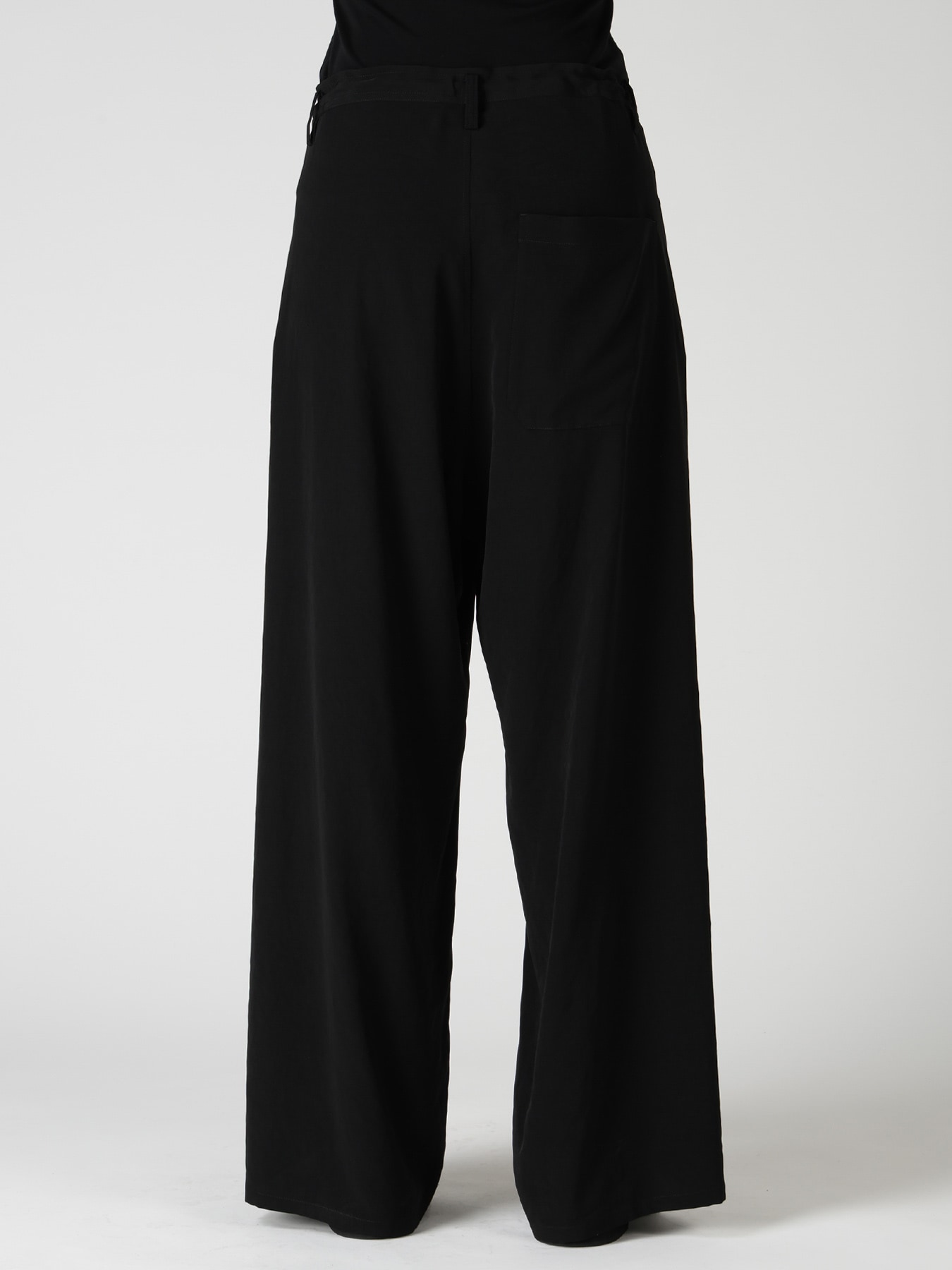 TA/PE CREPE DE CHINE LONG STRAIGHT PANTS