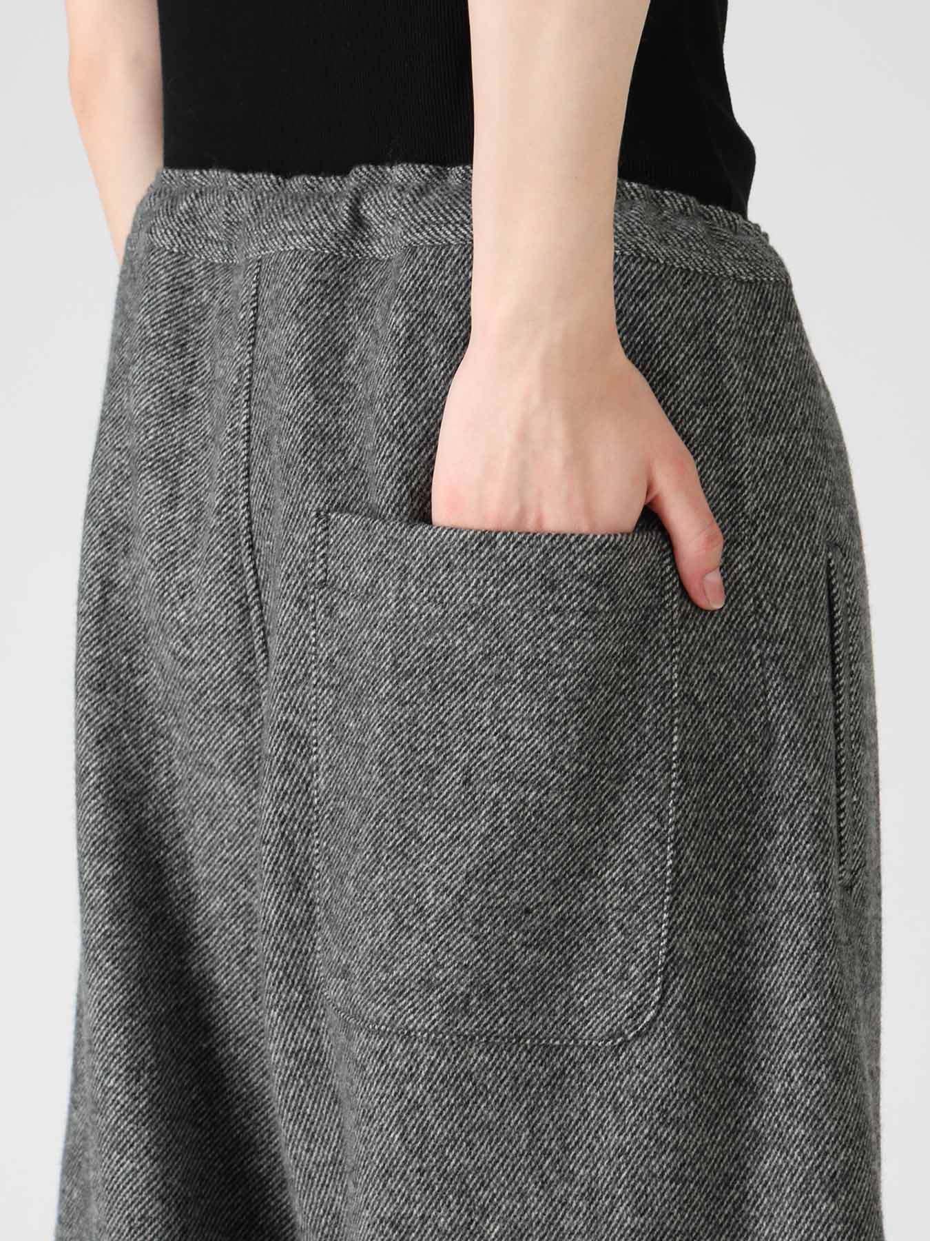TWILL FLANNEL FRONT CUFFED PANTS