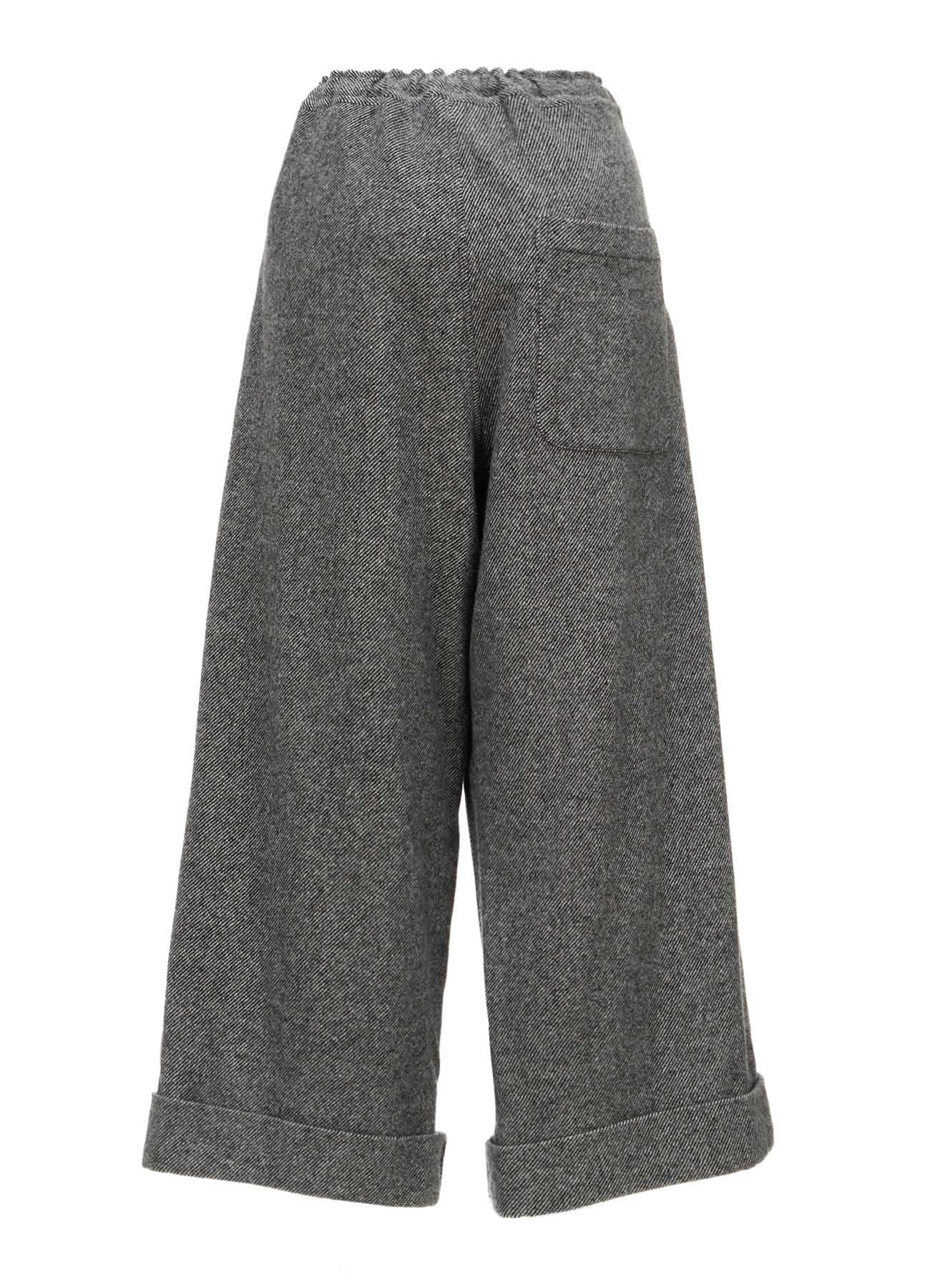 TWILL FLANNEL FRONT CUFFED PANTS
