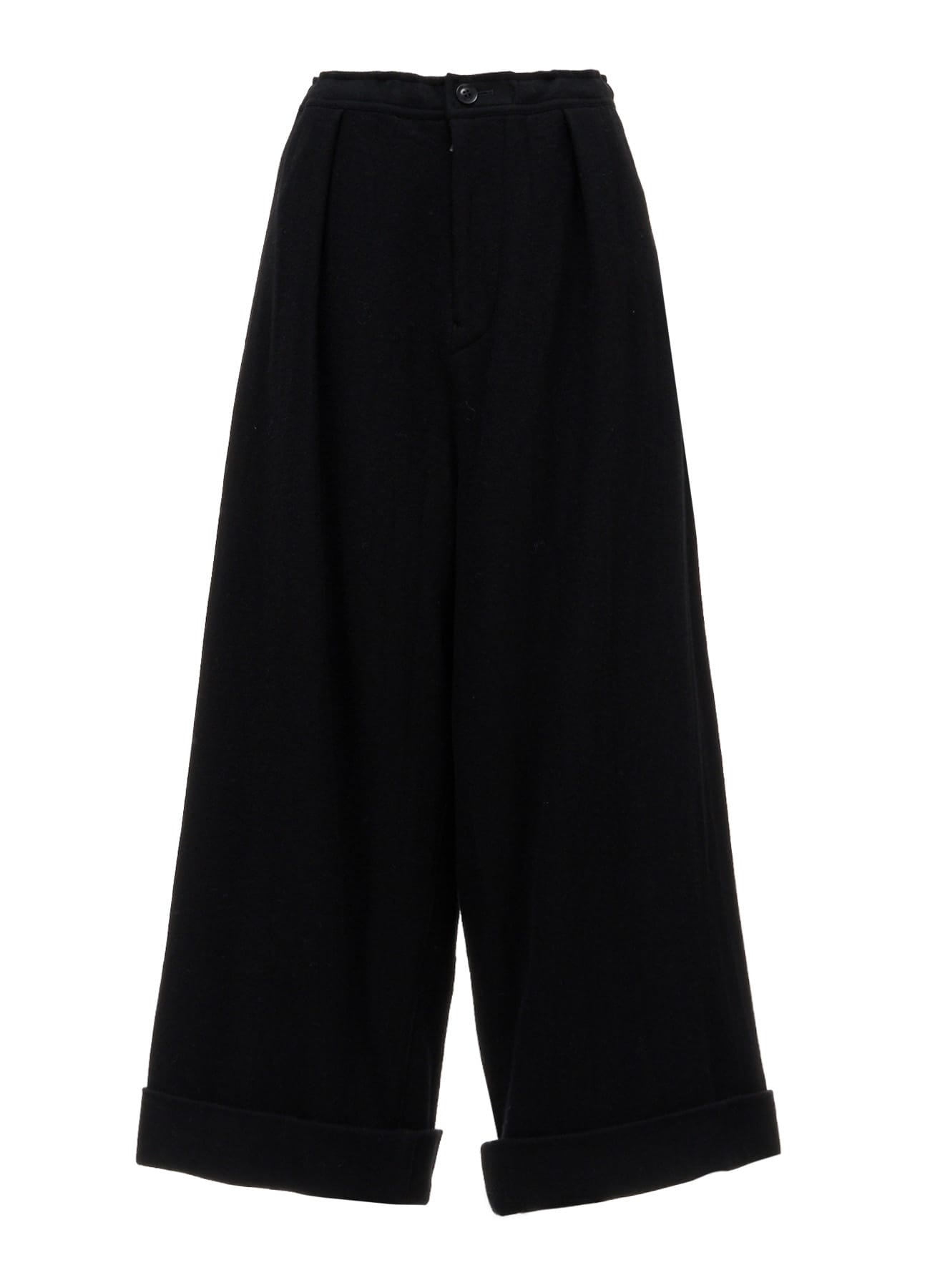 TWILL FLANNEL FRONT CUFFED PANTS