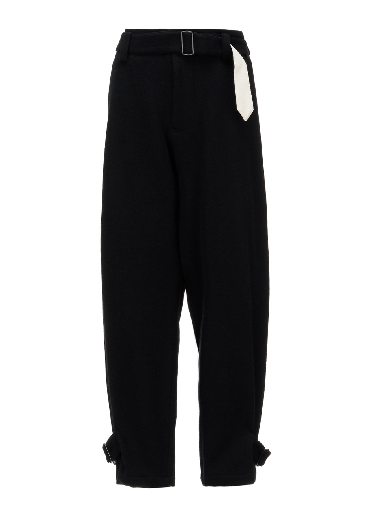 TWILL FLANNEL BELTED PANTS