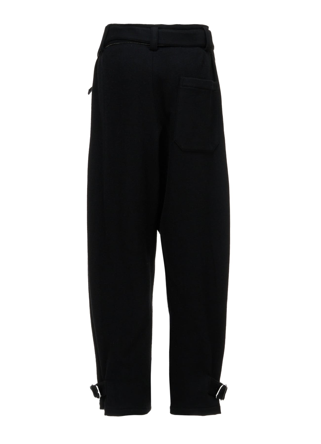 TWILL FLANNEL BELTED PANTS