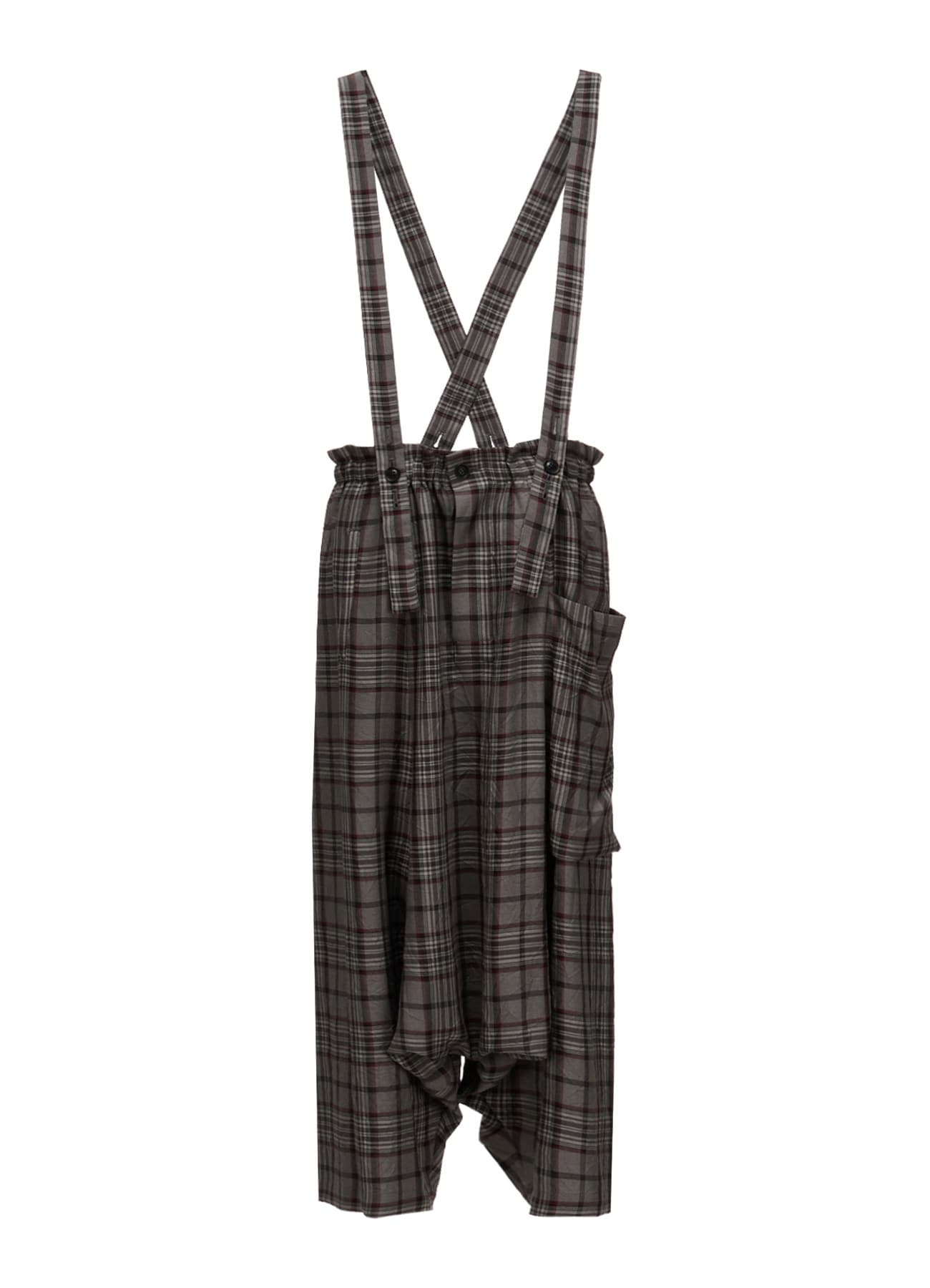 PLAID WASHER SAROUEL PANTS