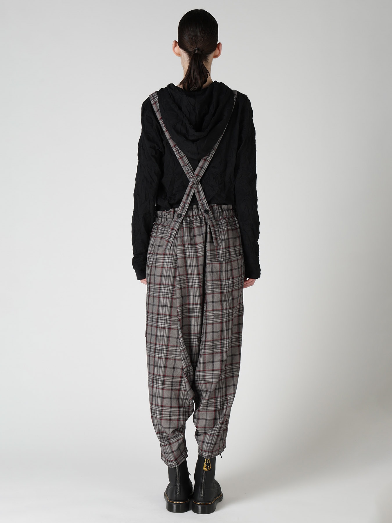 PLAID WASHER SAROUEL PANTS