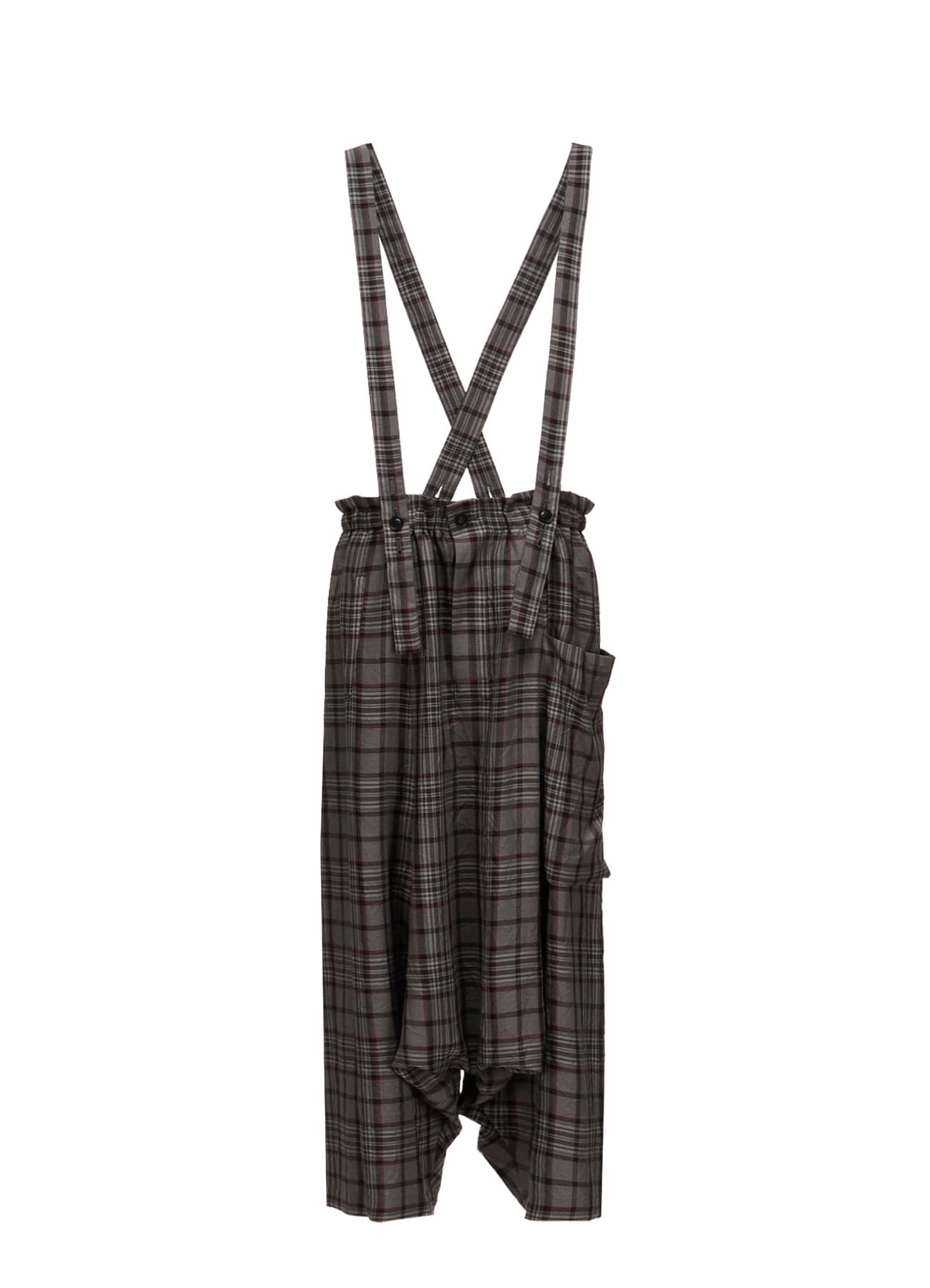 PLAID WASHER SAROUEL PANTS