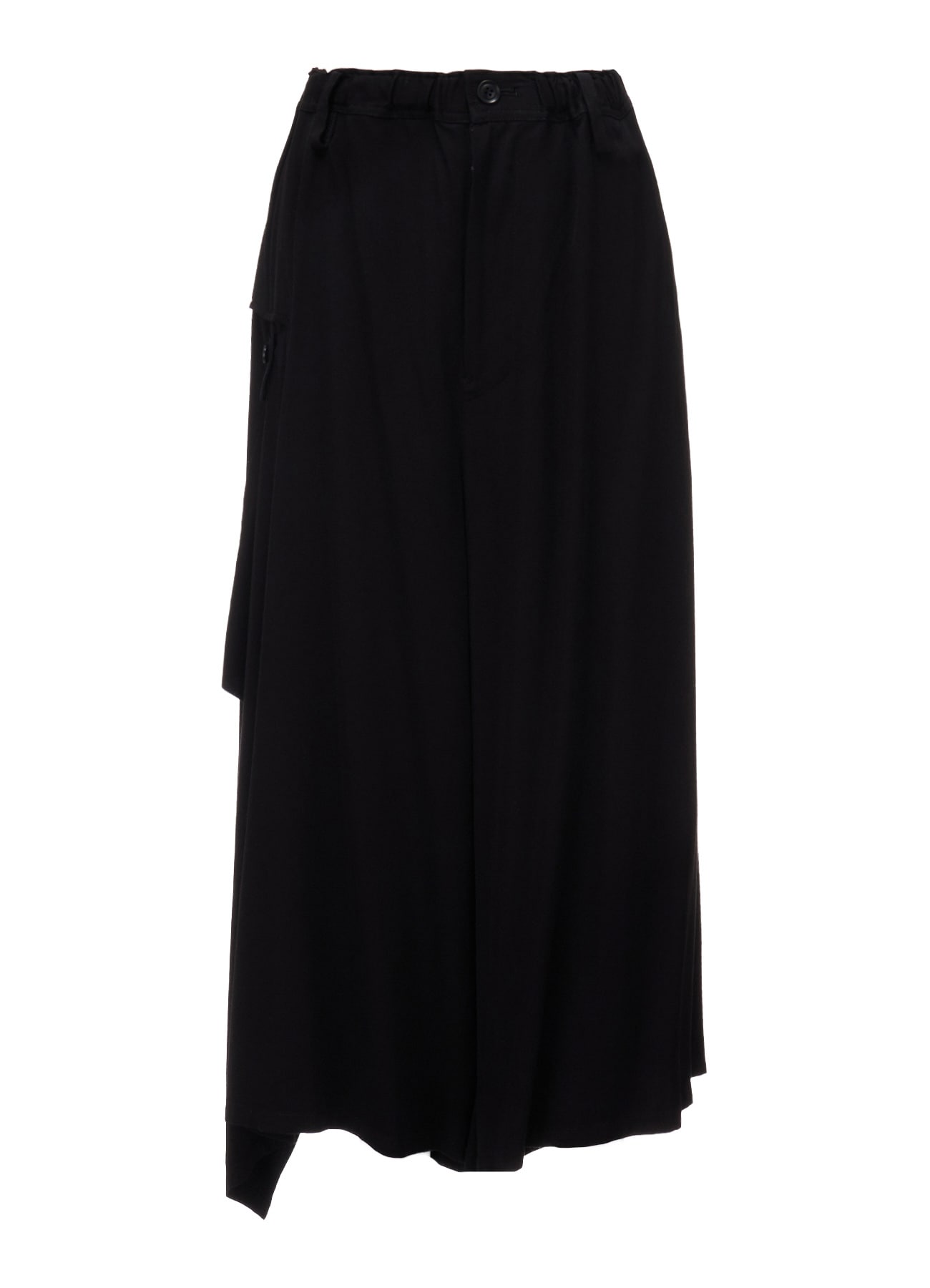 VISCOSE/TRIACETATE BLEND DETACHED PANEL PANTS