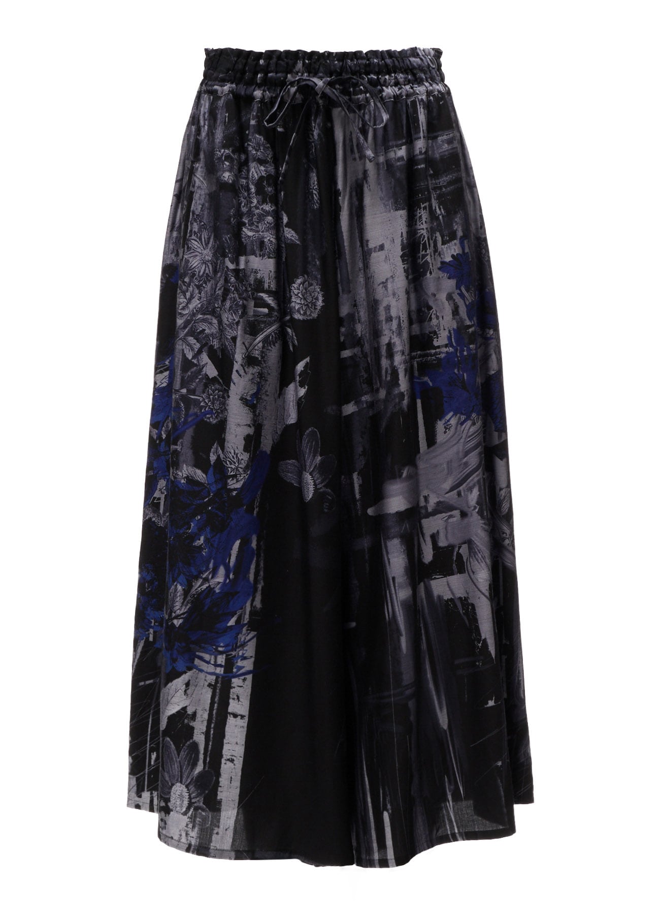 CUPRO DISTORTED FLOWER FLARE PANTS