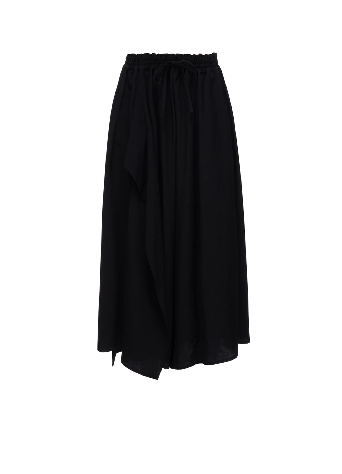 TA/PE CREPE DE CHINE DRAPE FLARE PANTS