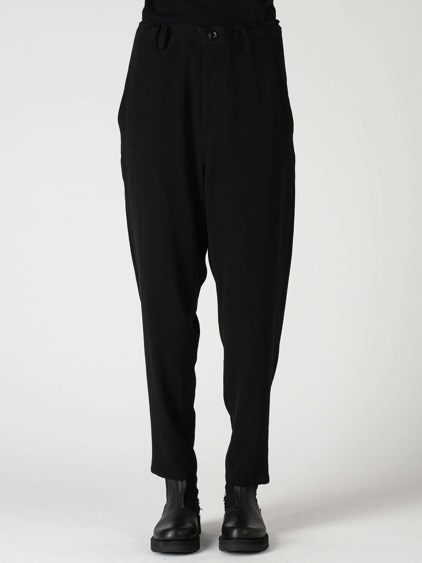 TA/PE CREPE DE CHINE TAPERED PANTS
