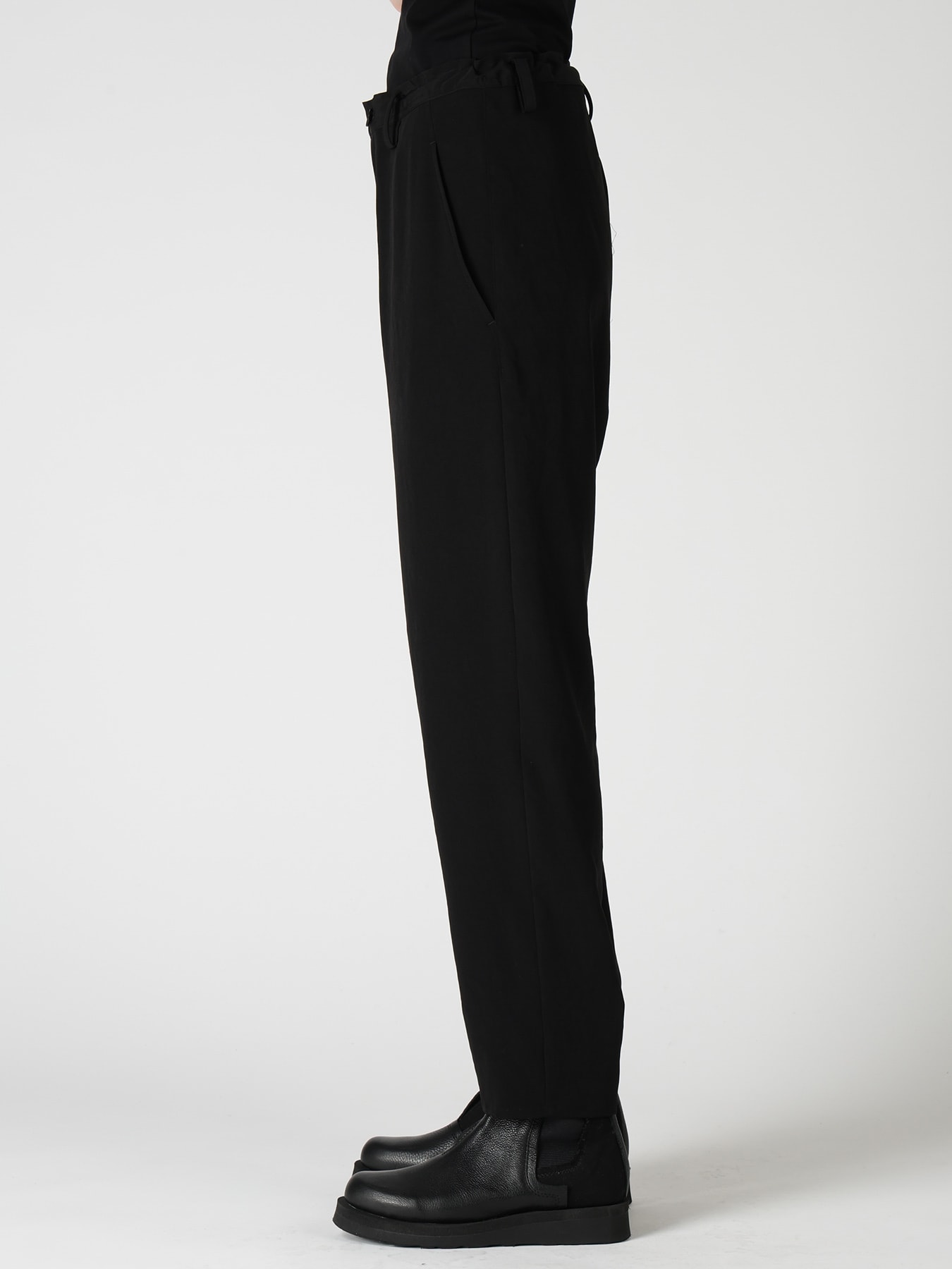 TA/PE CREPE DE CHINE TAPERED PANTS
