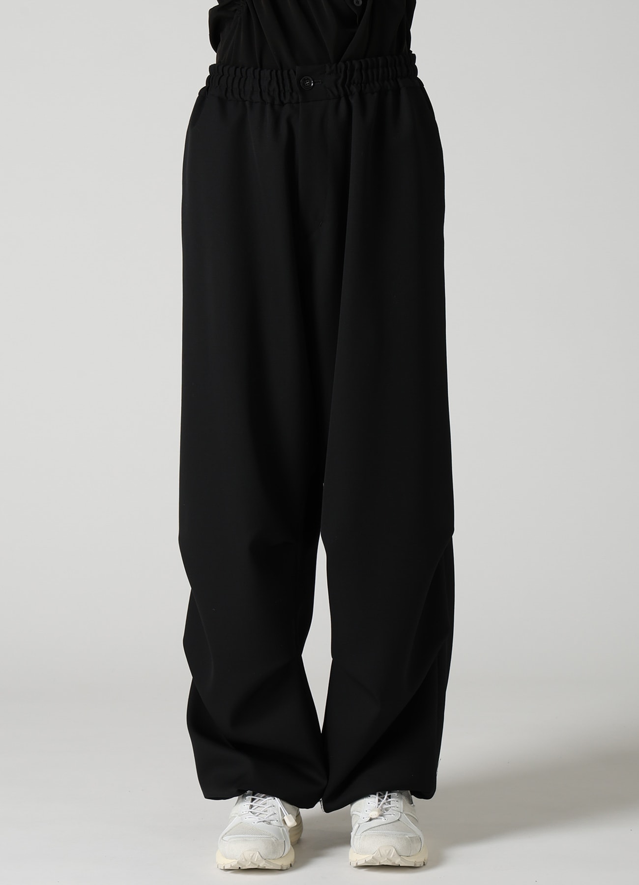 WOOL GABARDINE EASY PANTS